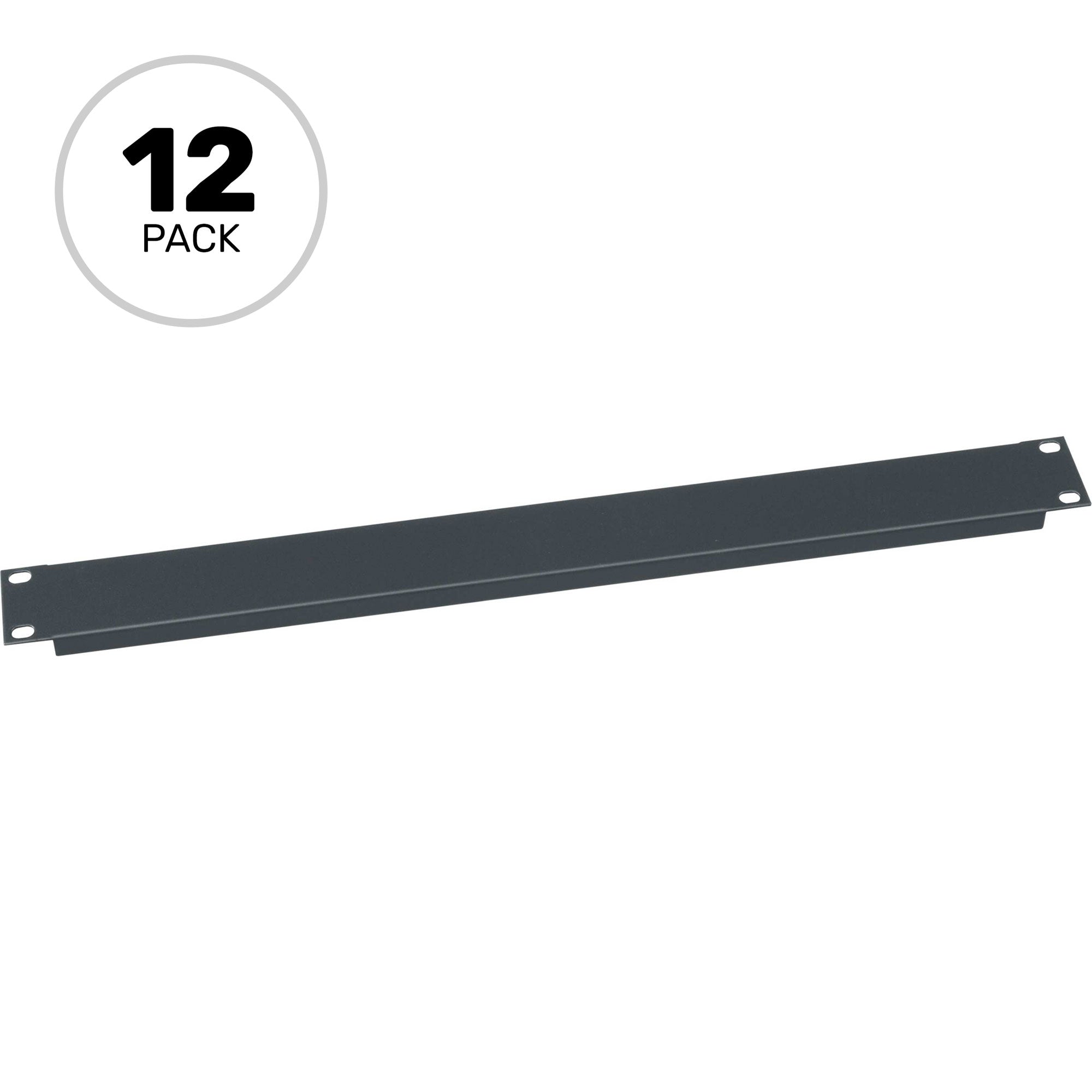 Middle Atlantic EB1-CP12 Flanged Blank Rack Panel 1U (12 Pack)