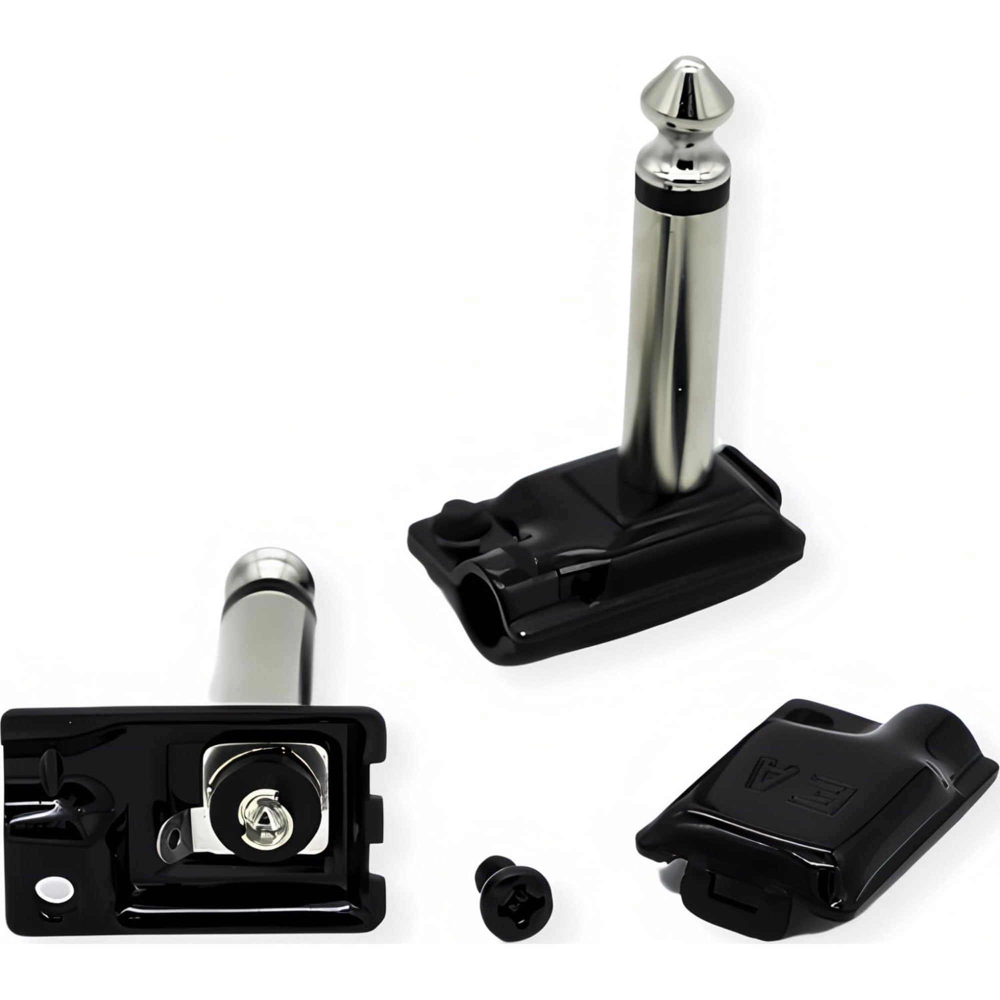 Evidence Audio ESP-RA-L Tiny Pancake Right-Angle 1/4" TS Mono Cable Plug (5mm Cable, 10 Pack)