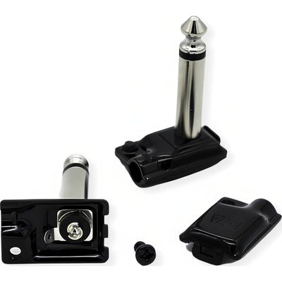 Evidence Audio ESP-RA-L Tiny Pancake Right-Angle 1/4" TS Mono Cable Plug (5mm Cable)