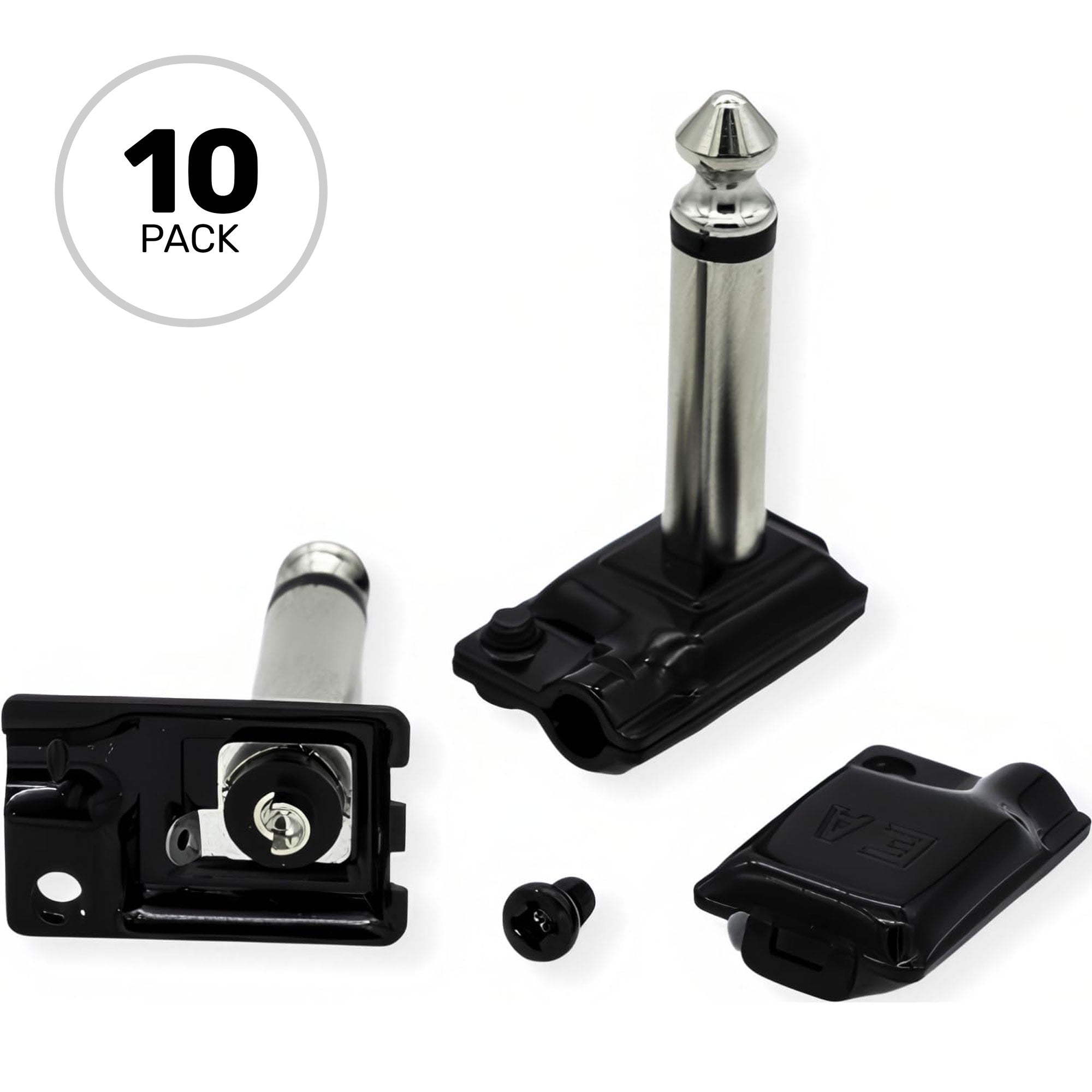 Evidence Audio ESP-RA-S Tiny Pancake Right-Angle 1/4" TS Mono Cable Plug (4mm Cable, 10 Pack)