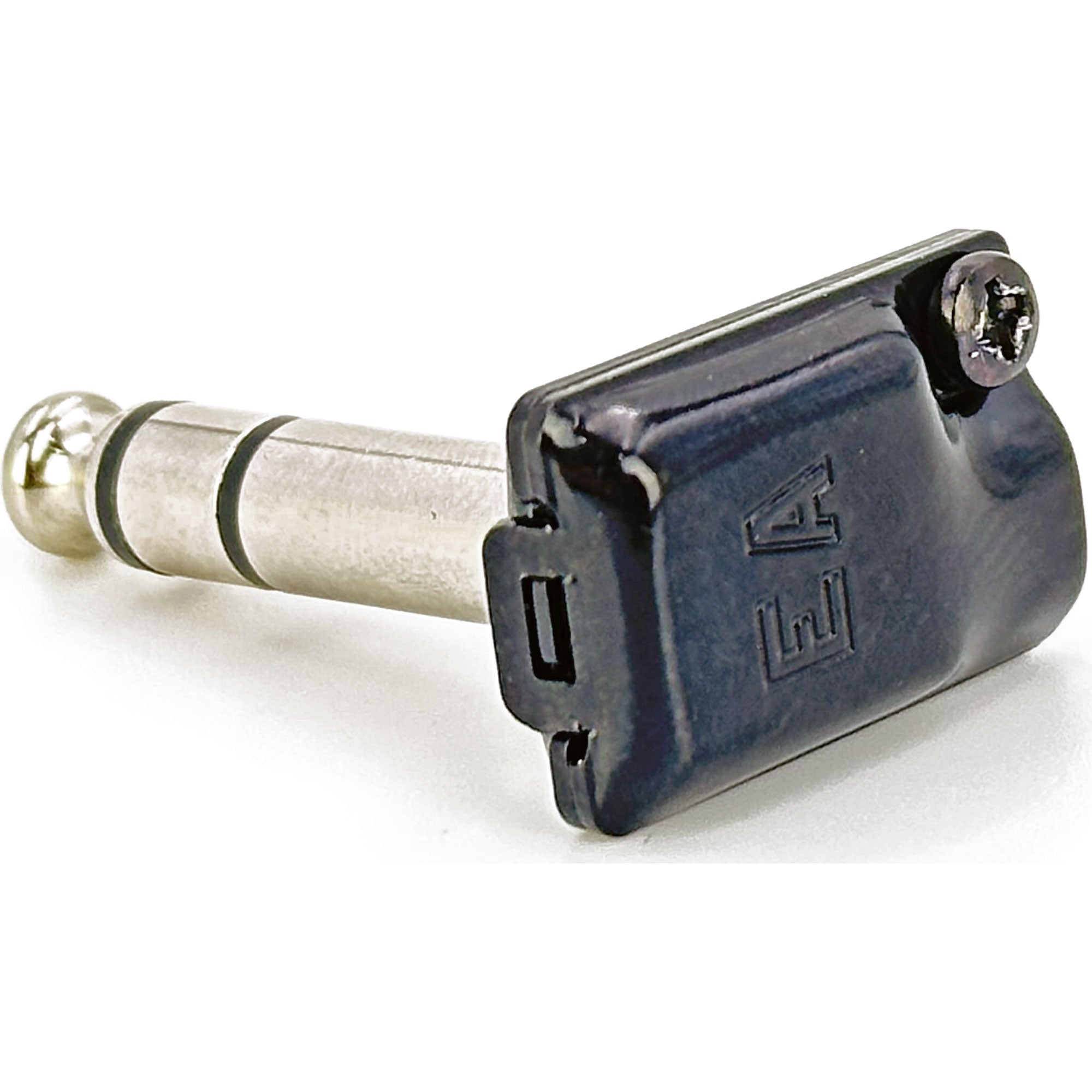 Evidence Audio ESP-RA-TRS-DM Tiny Pancake Right-Angle 1/4" TRS Stereo Cable Plug (Dual 4mm Cable)