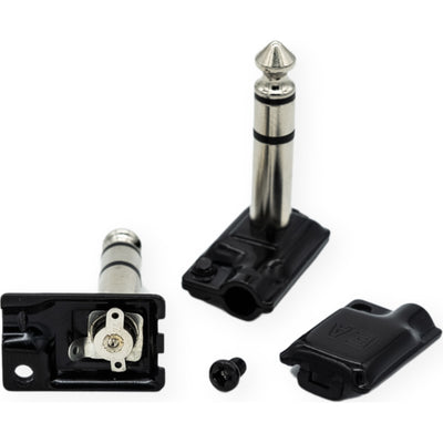 Evidence Audio ESP-RA-TRS Tiny Pancake Right-Angle 1/4" TRS Stereo Cable Plug (5mm Cable)