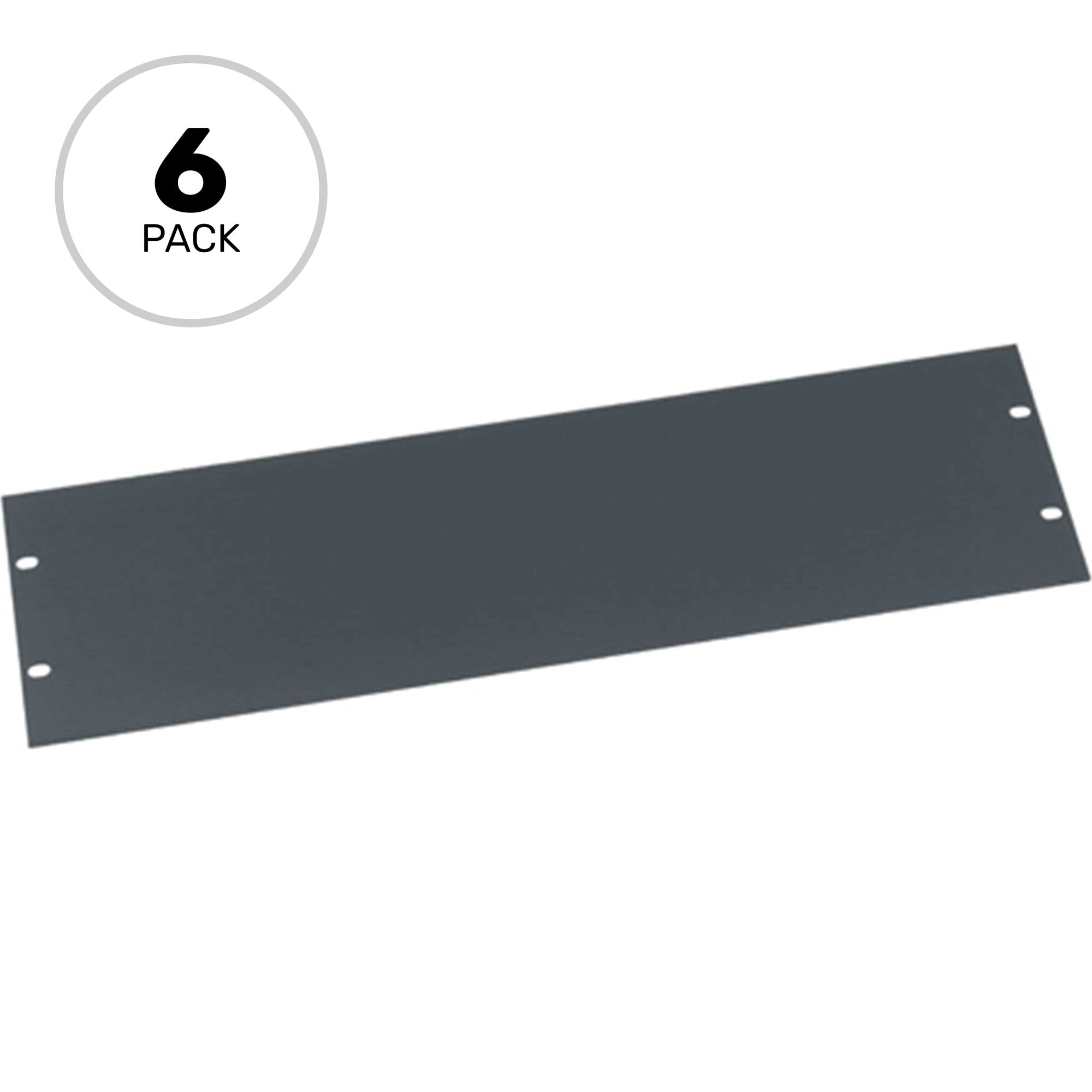 Middle Atlantic FEB3-CP6 Flat Blank Rack Panel 3U (6 Pack)