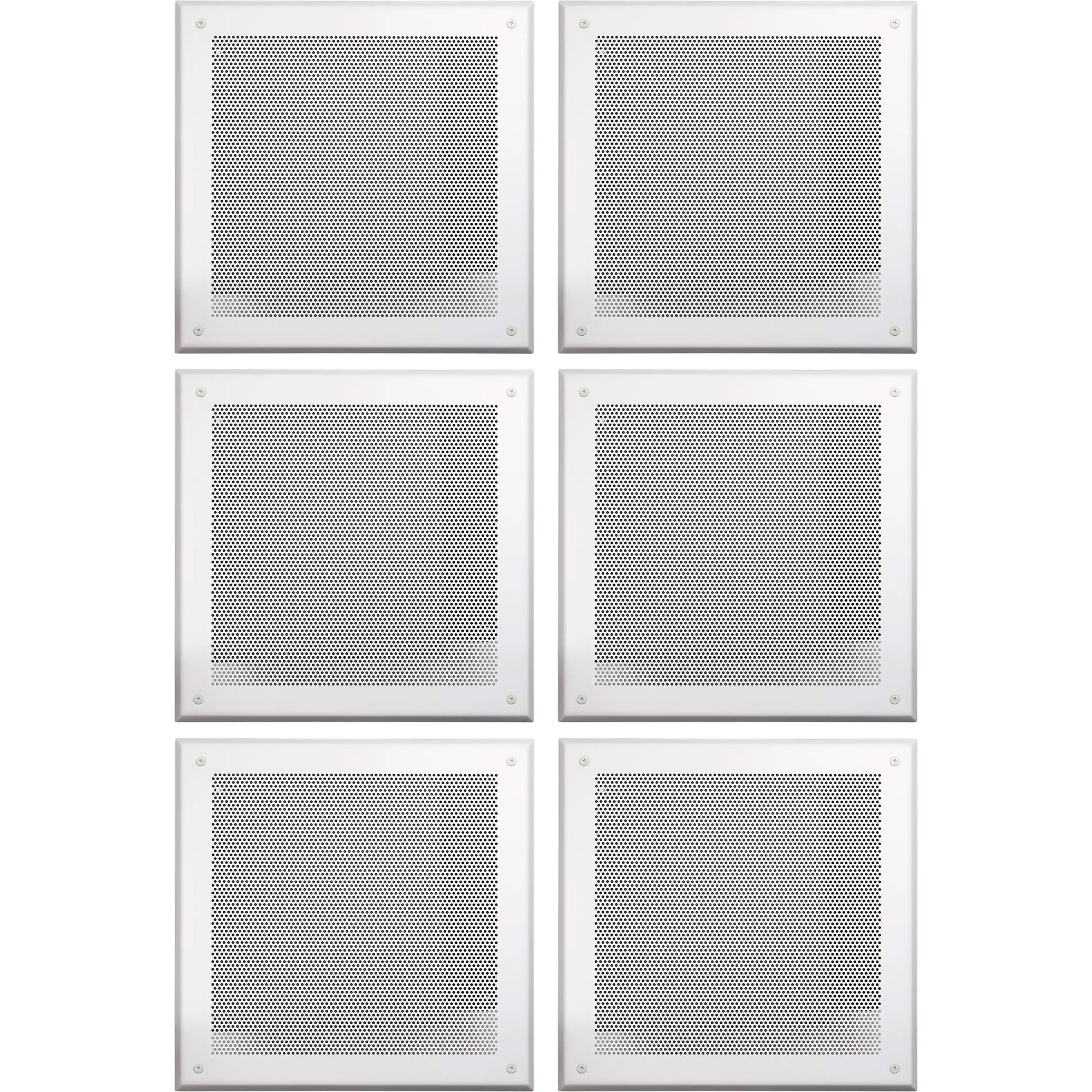 Lowell FW-12 Square Screw Mount Grille for 12" Speaker (6 Pack)