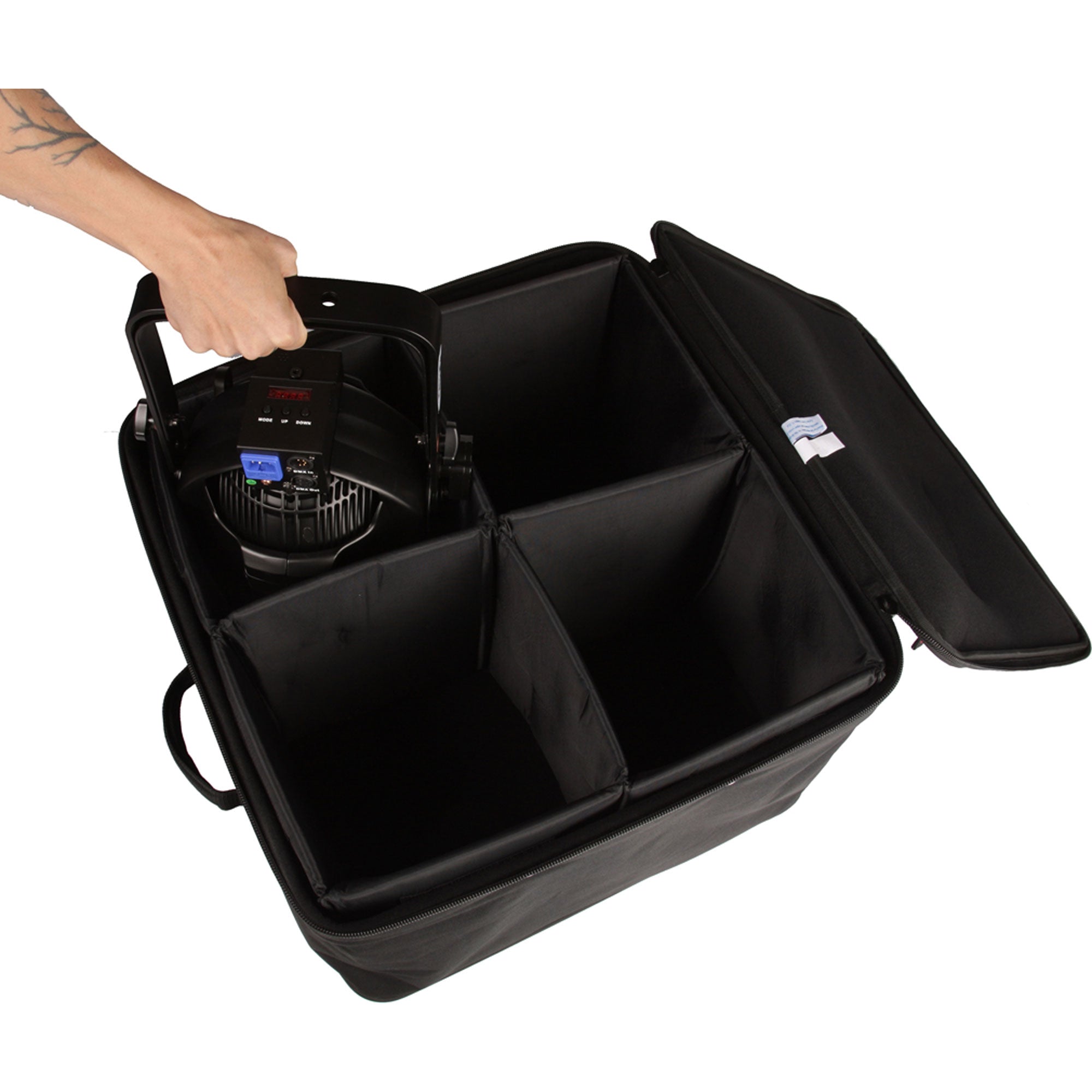 Gator Cases G-PAR 64LED4 Par 64 LED Light Case (4 Lights)