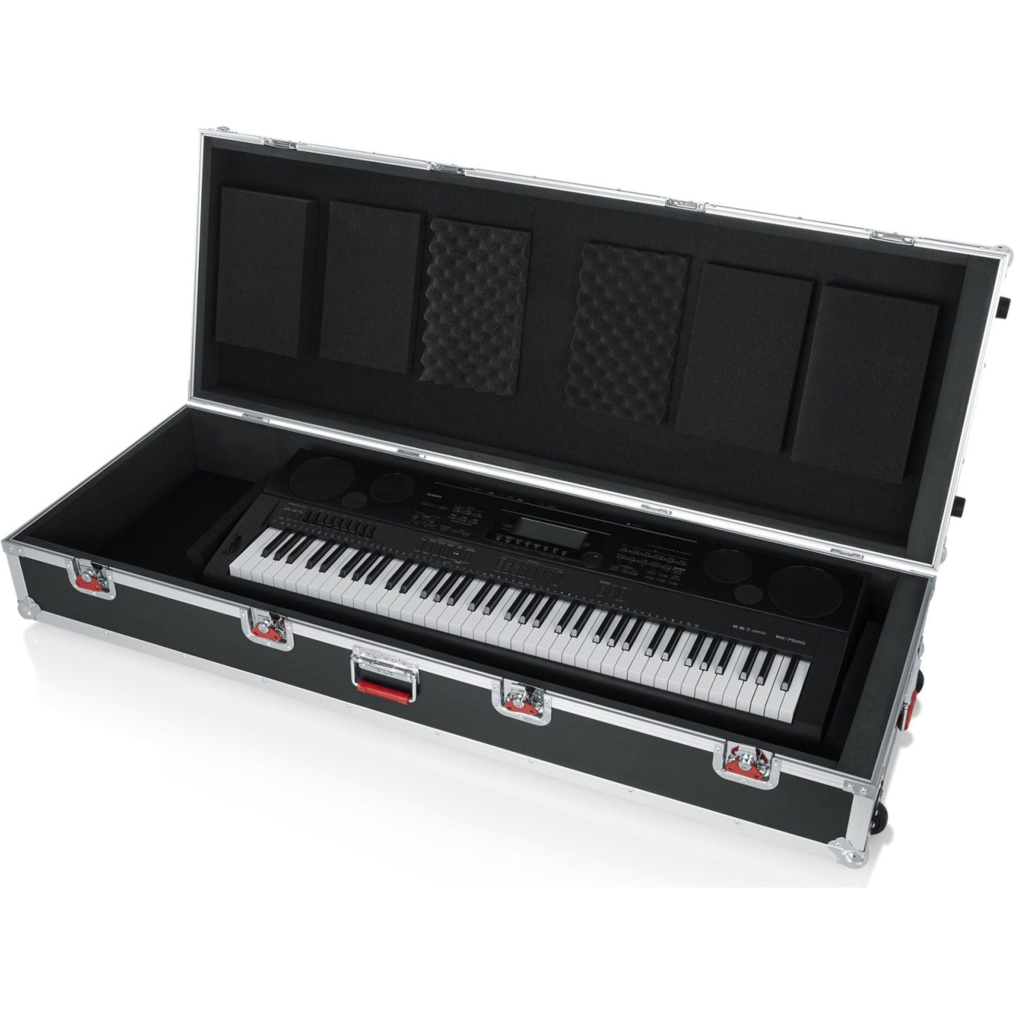Gator Cases G-TOUR-88V2XL Extra Large 88 Note Keyboard Road Case with Wheels
