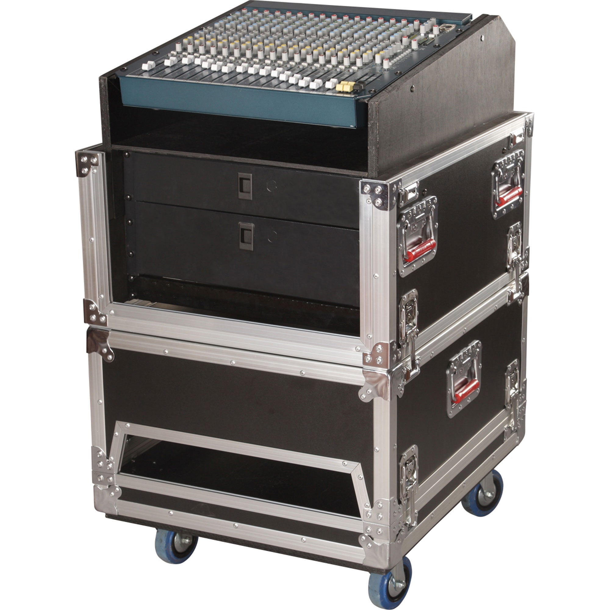 Gator Cases G-TOUR-GRC-1406 Road Console Rack (14U Top, 6U Side)