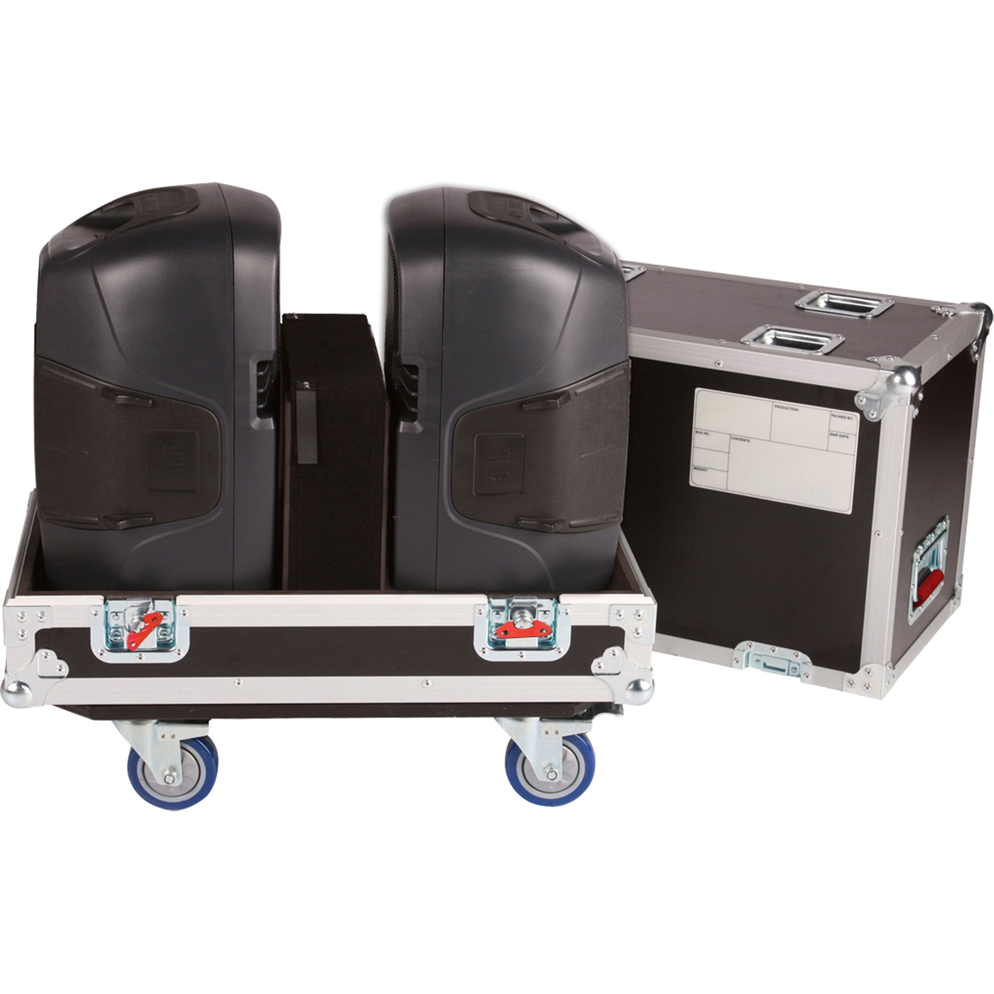 Gator Cases G-TOUR SPKR-212 Tour Style Transporter for Two 12" Speakers