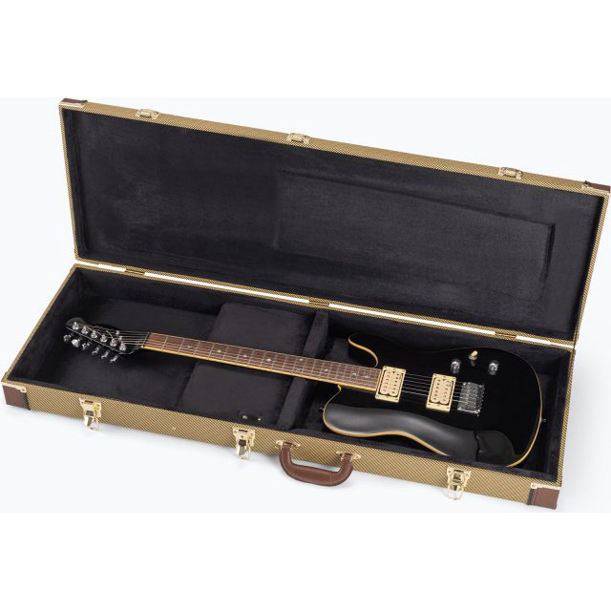 On-Stage GCE6000T Hardshell Electric Guitar Case (Tweed)