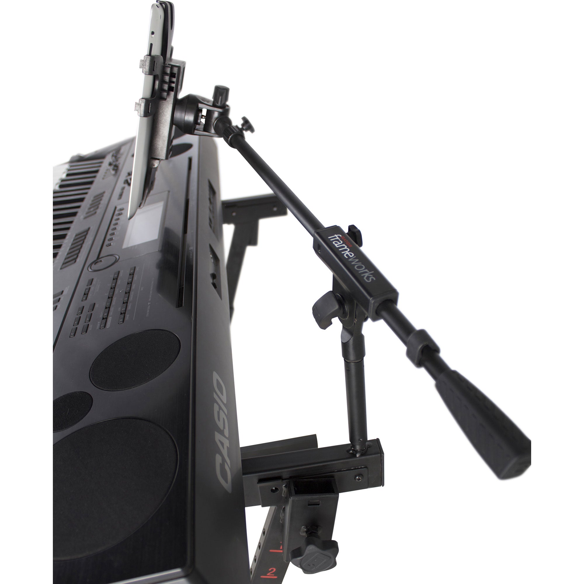 Gator Frameworks GFW-UTL-TBLTCLMP iPad Tablet Tray with Adjustable Clamp Mount