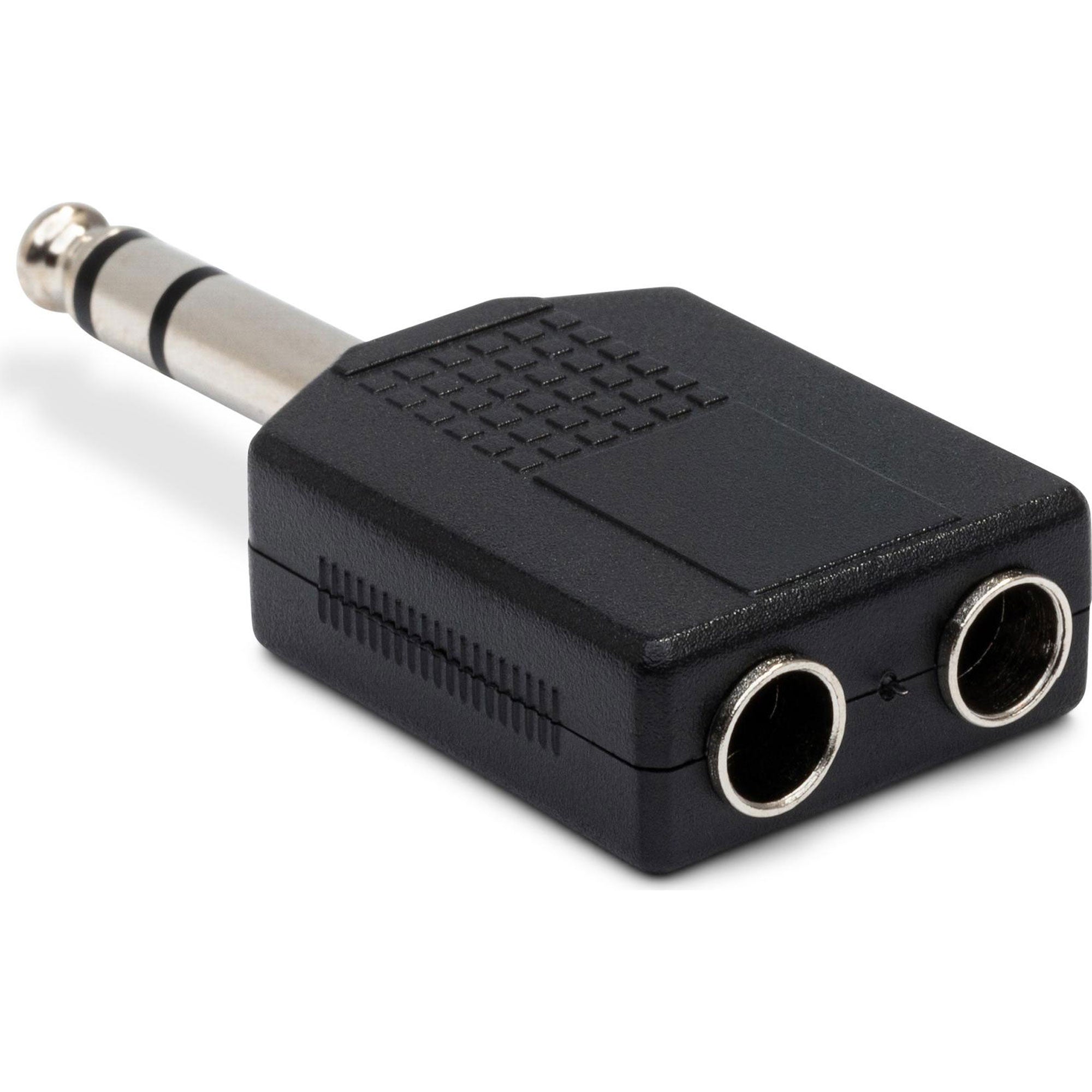 Hosa GPP-359 Dual 1/4" TRS Female to 1/4" TRS Male Headphone Adapter