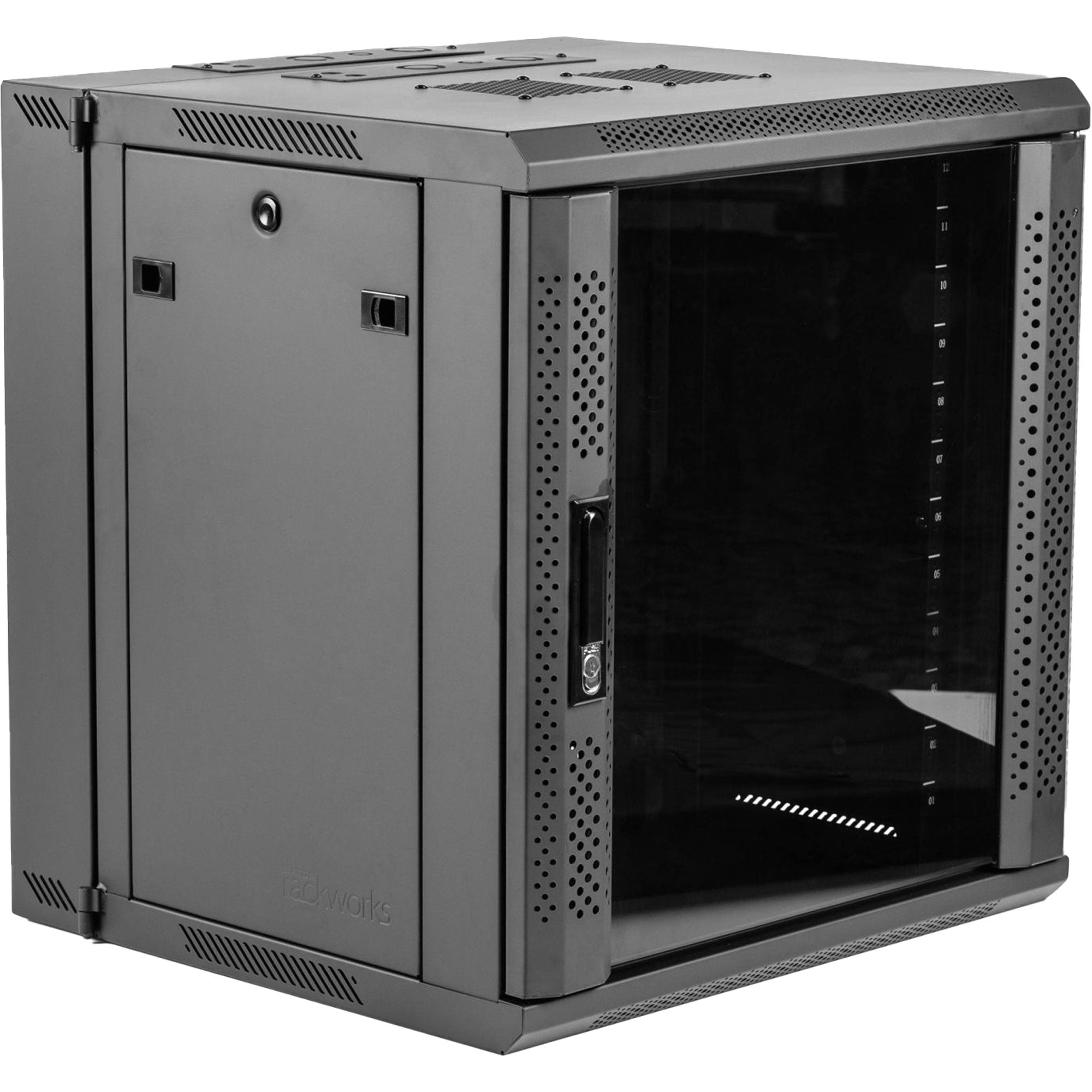 Gator Rackworks GRW2012509 Hinged Wall Rack with Glass Door (12U, 21" Deep)