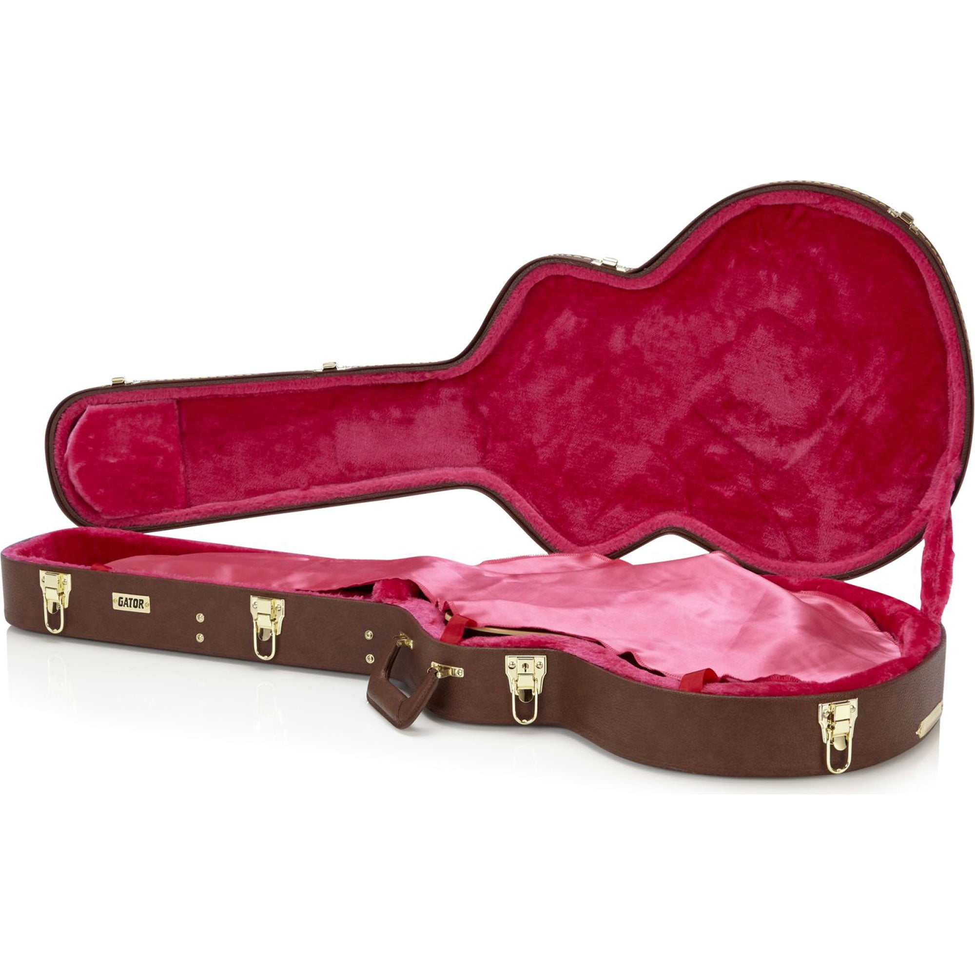 Gator Cases GW-335-BROWN Semi-Hollow Guitar Deluxe Wood Case