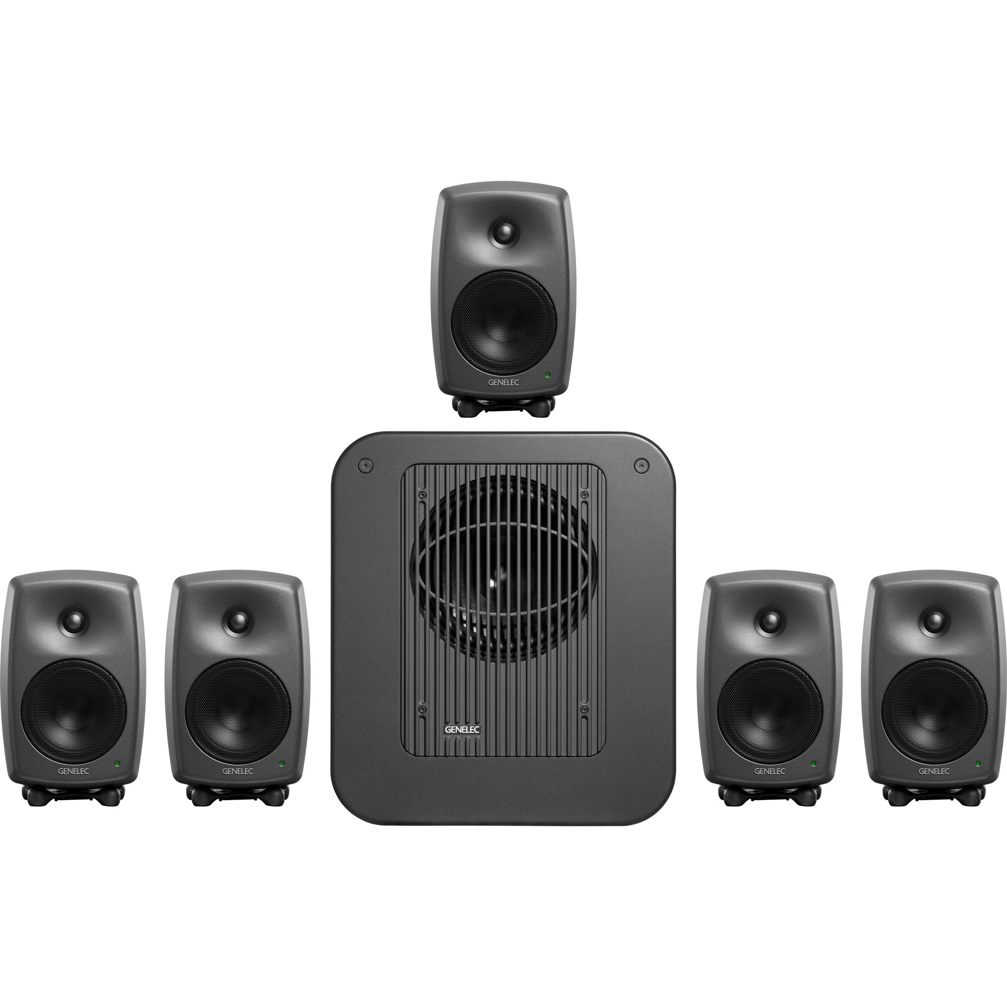 Genelec 8030.LSE PowerPak Plus 5" Active 5.1 Monitoring System with 10" Subwoofer (Dark Grey)