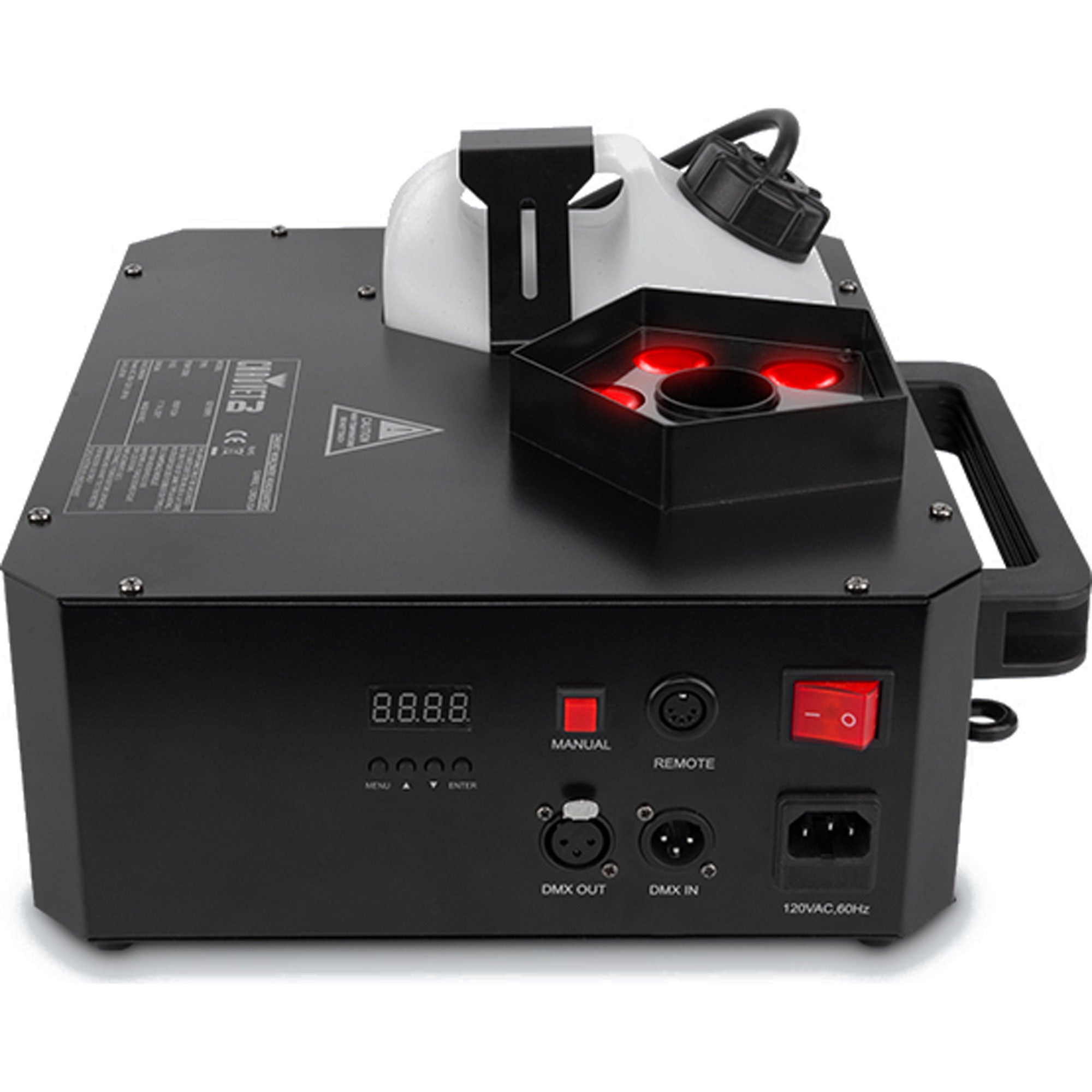 Chauvet DJ Geyser P5 RGBA+UV LED Pyrotechnic-Like Effect Fog Machine with 5 LEDs