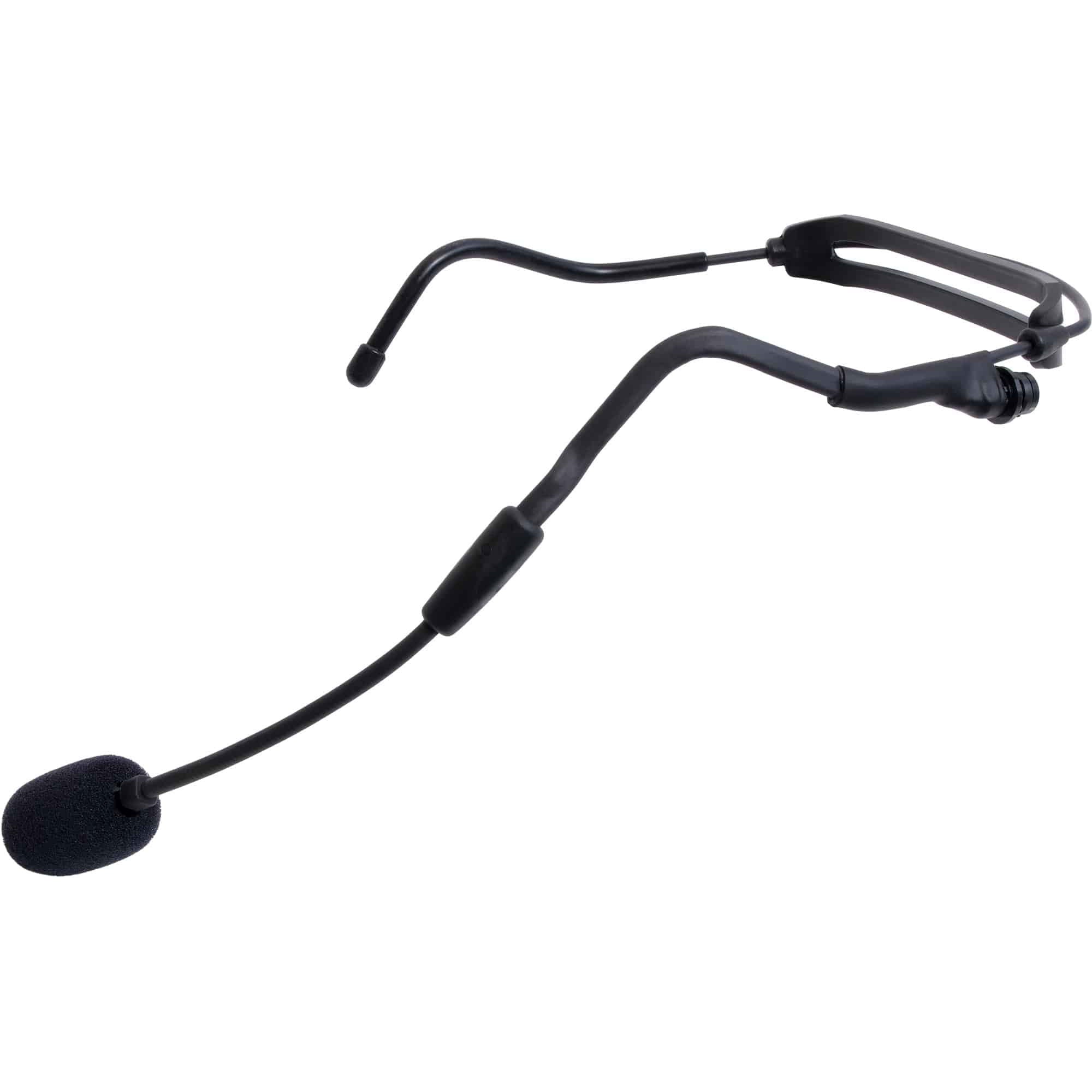 Galaxy Audio H2O7 Heavy Duty Waterproof Fitness Dual Ear Headset Mic (Black, Shure)