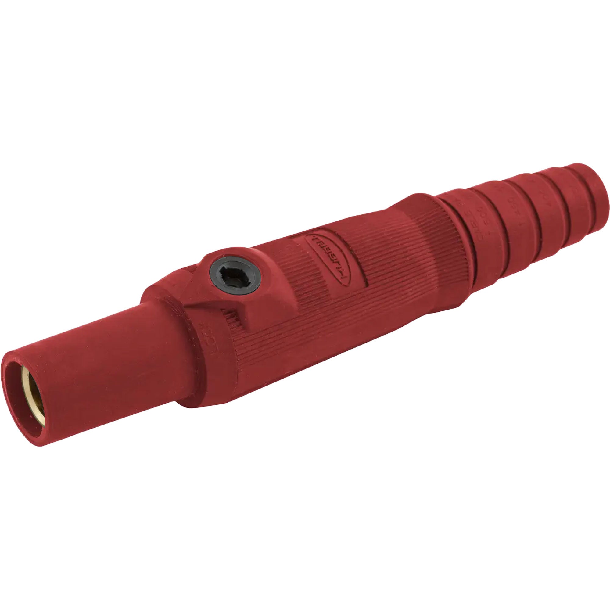 Hubbell HBL15FR Female 150 Amp Single Pole Cam-Lock Inline Plug (Red)