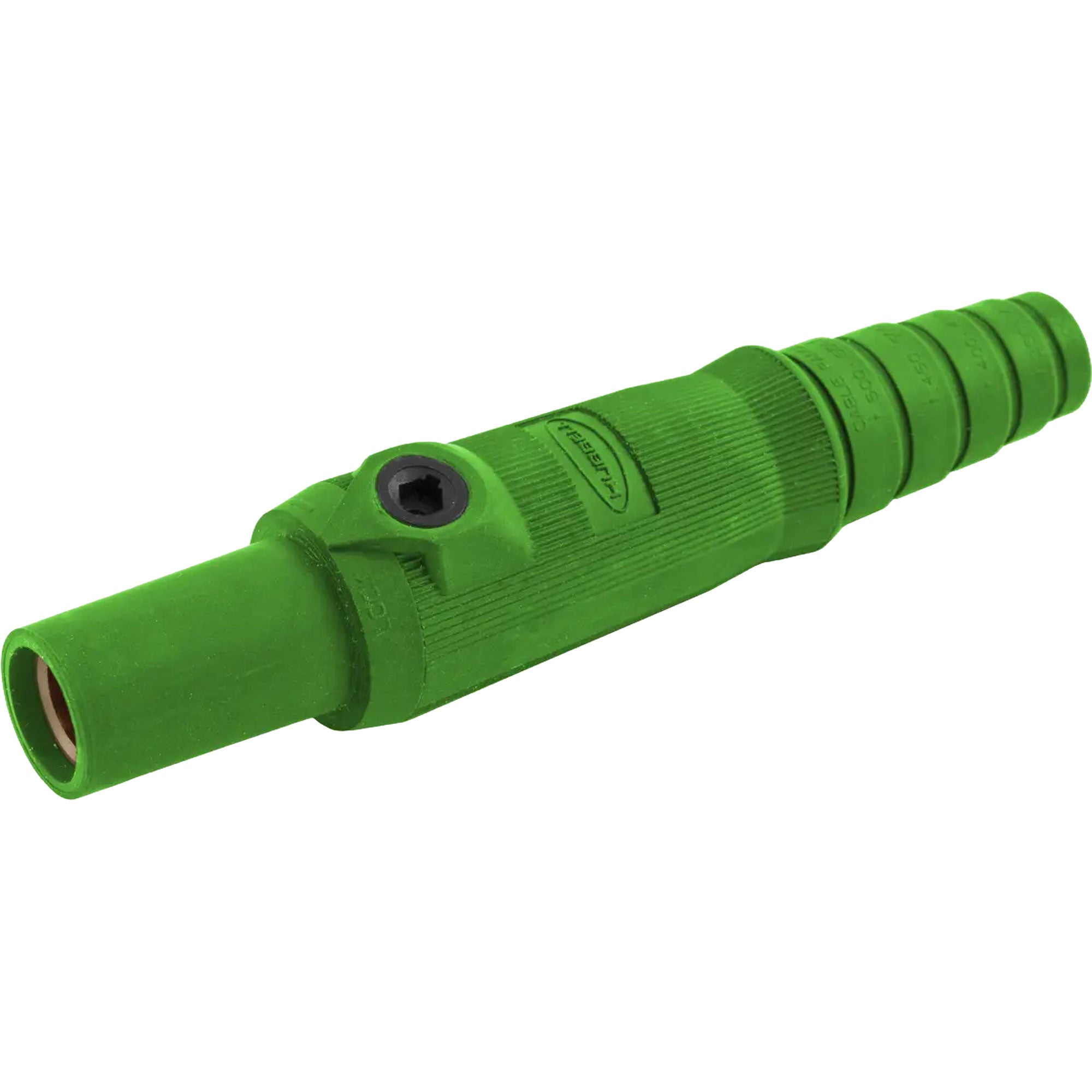 Hubbell HBL15FGN Female 150 Amp Single Pole Cam-Lock Inline Plug (Green)