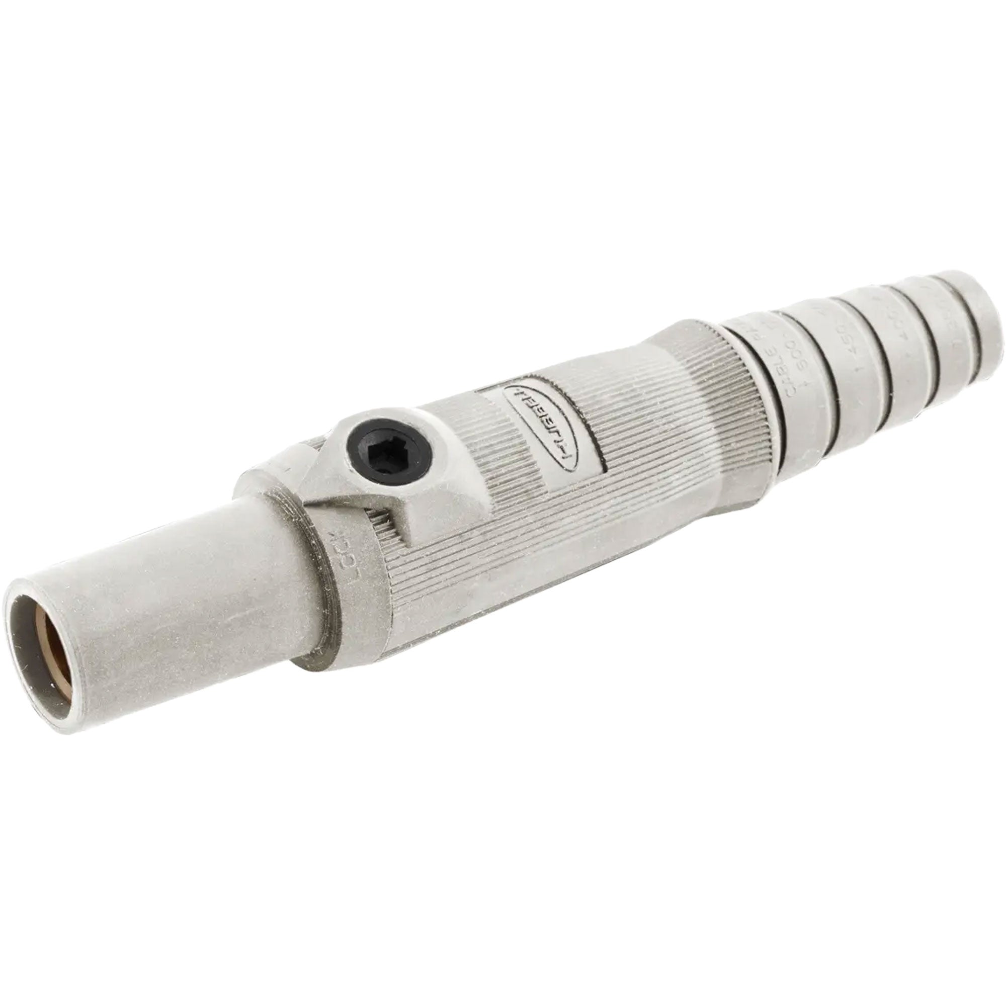 Hubbell HBL15FW Female 150 Amp Single Pole Cam-Lock Inline Plug (White)