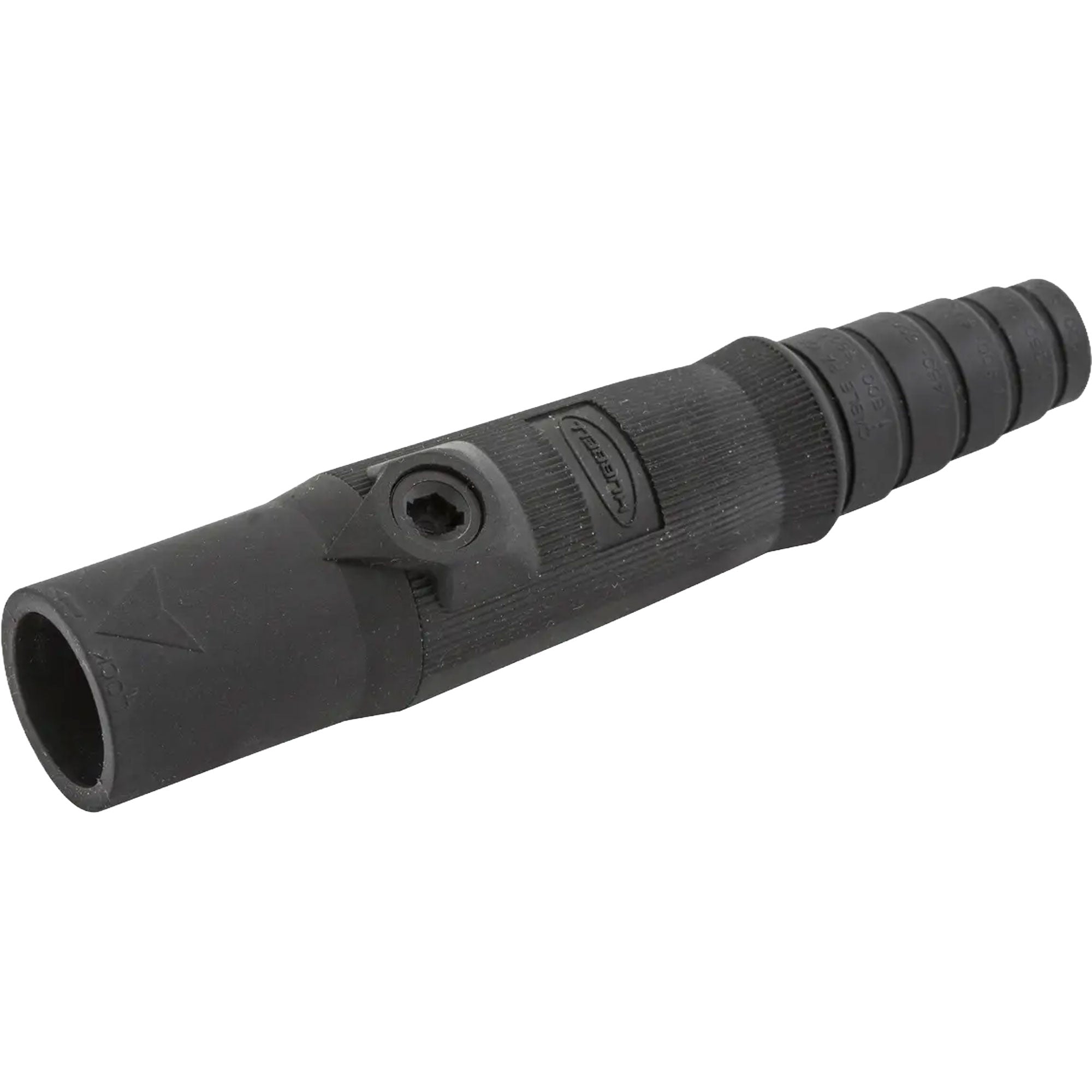 Hubbell HBL15MBK Male 150 Amp Single Pole Cam-Lock Inline Plug (Black)