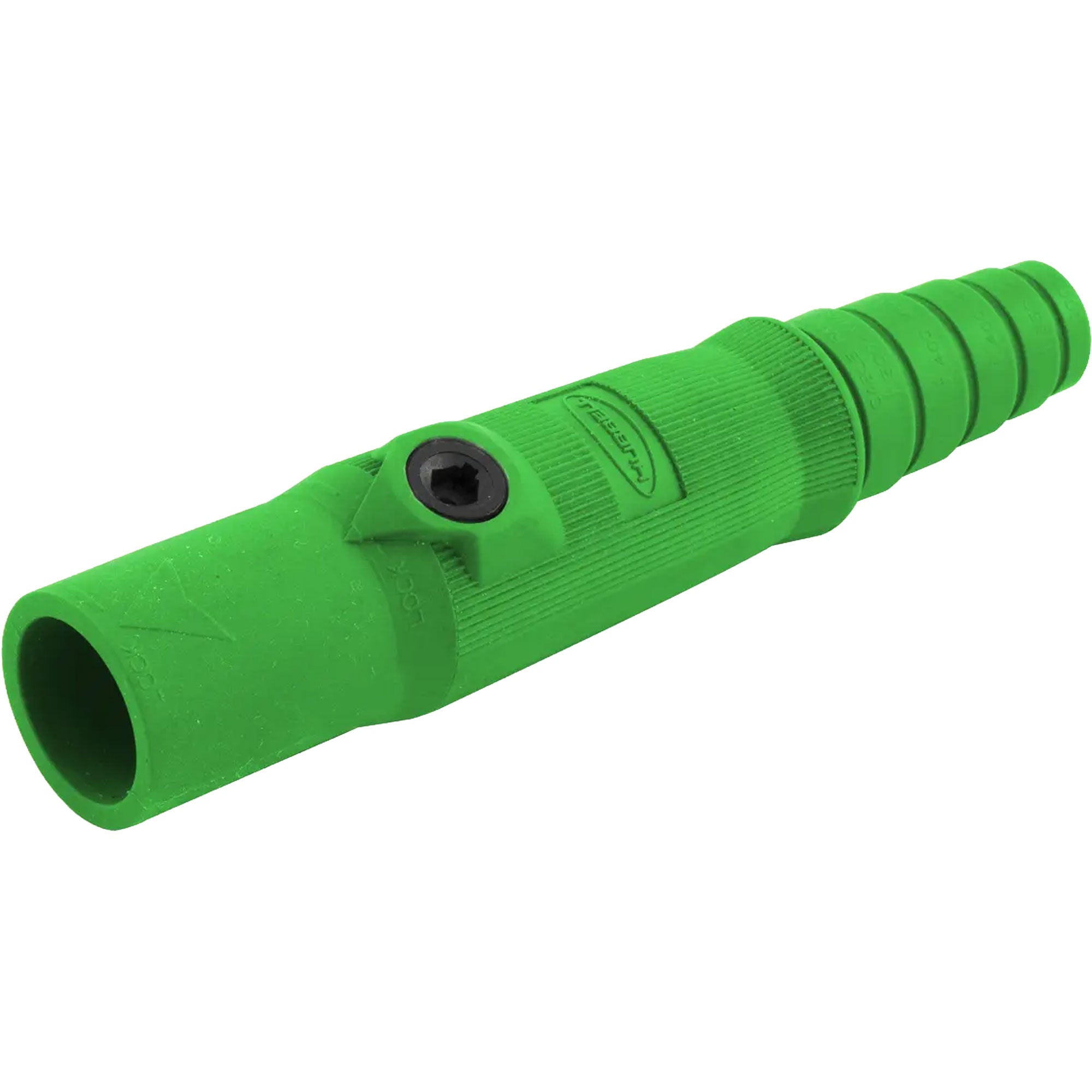 Hubbell HBL15MGN Male 150 Amp Single Pole Cam-Lock Inline Plug (Green)