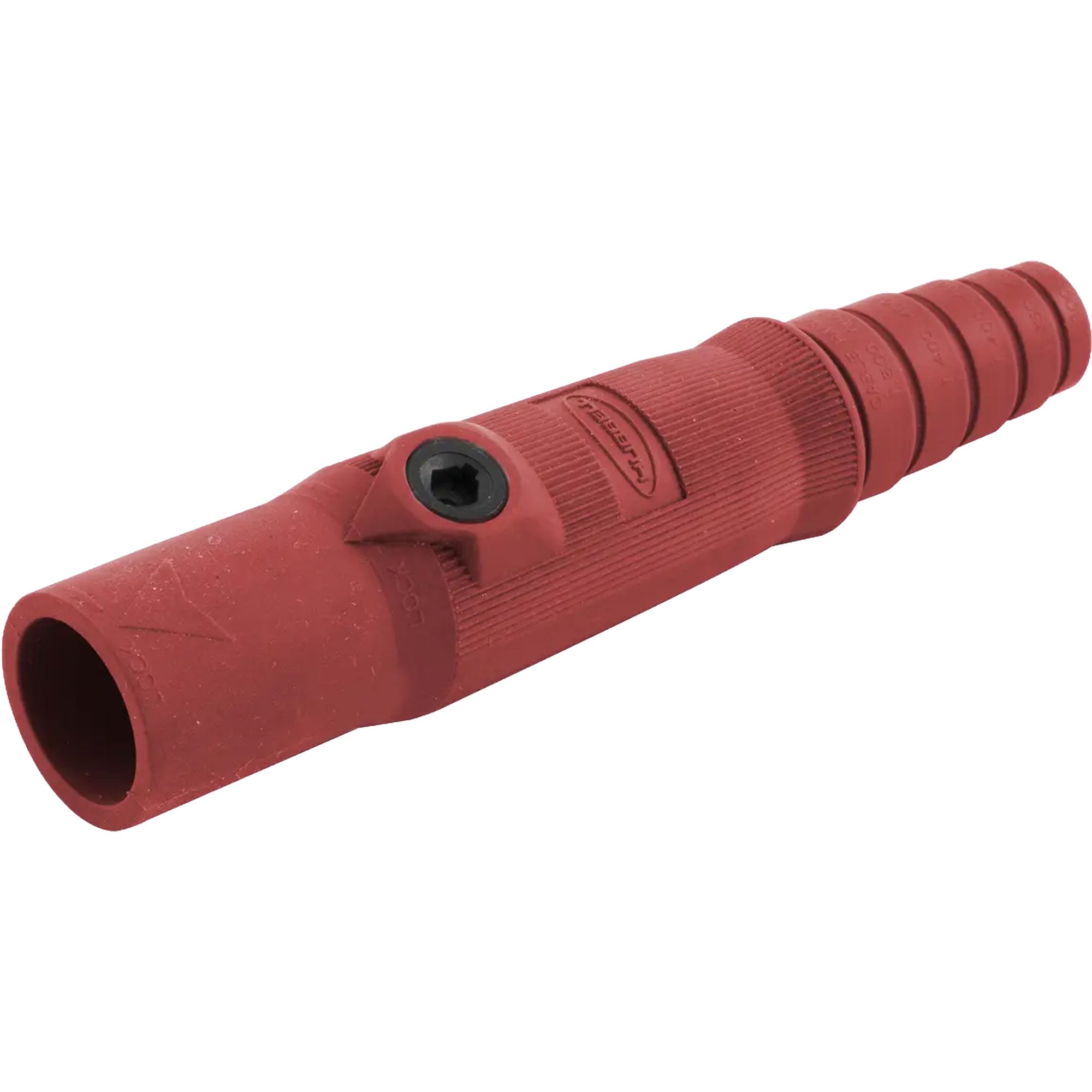 Hubbell HBL15MR Male 150 Amp Single Pole Cam-Lock Inline Plug (Red)