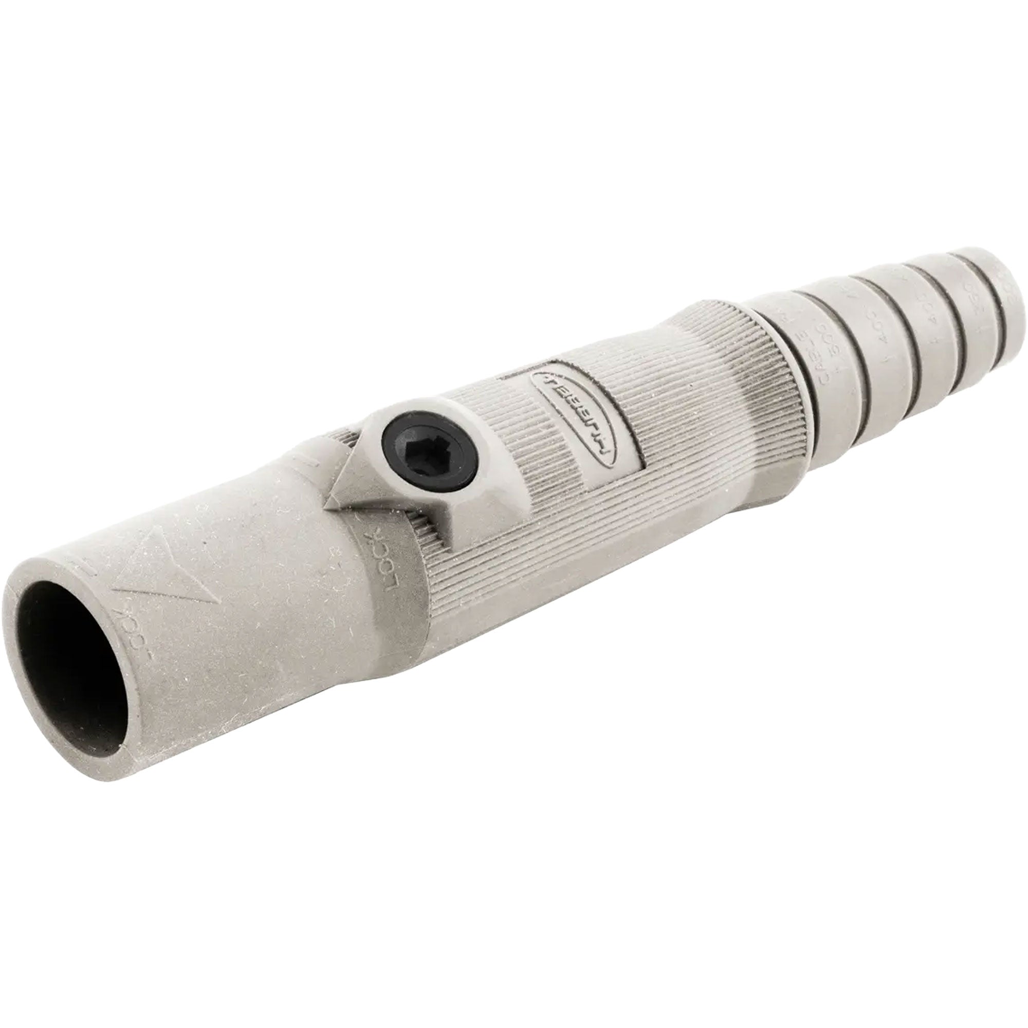 Hubbell HBL15MW Male 150 Amp Single Pole Cam-Lock Inline Plug (White)