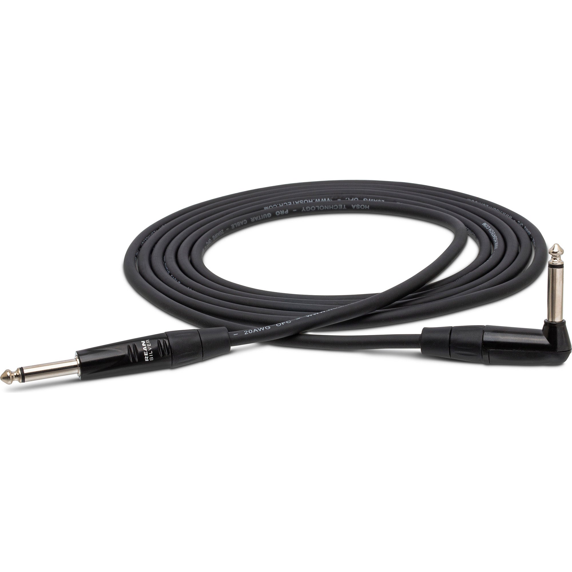 Hosa HGTR-005R Pro Right-Angle Guitar Cable (5')