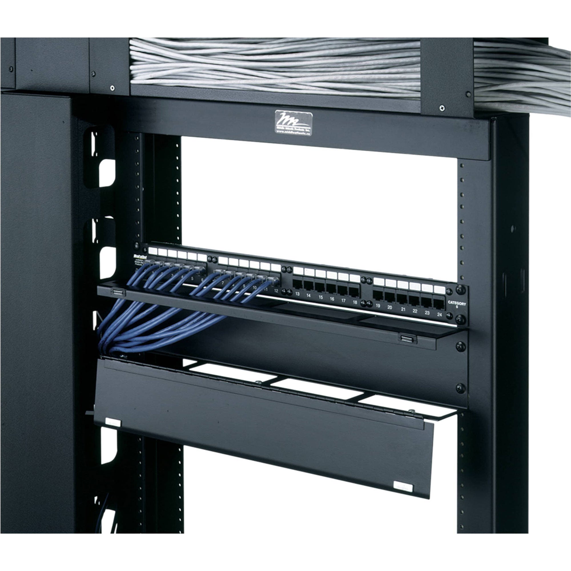 Middle Atlantic HHCM-2 Hinged Horizontal Cable Manager 2U