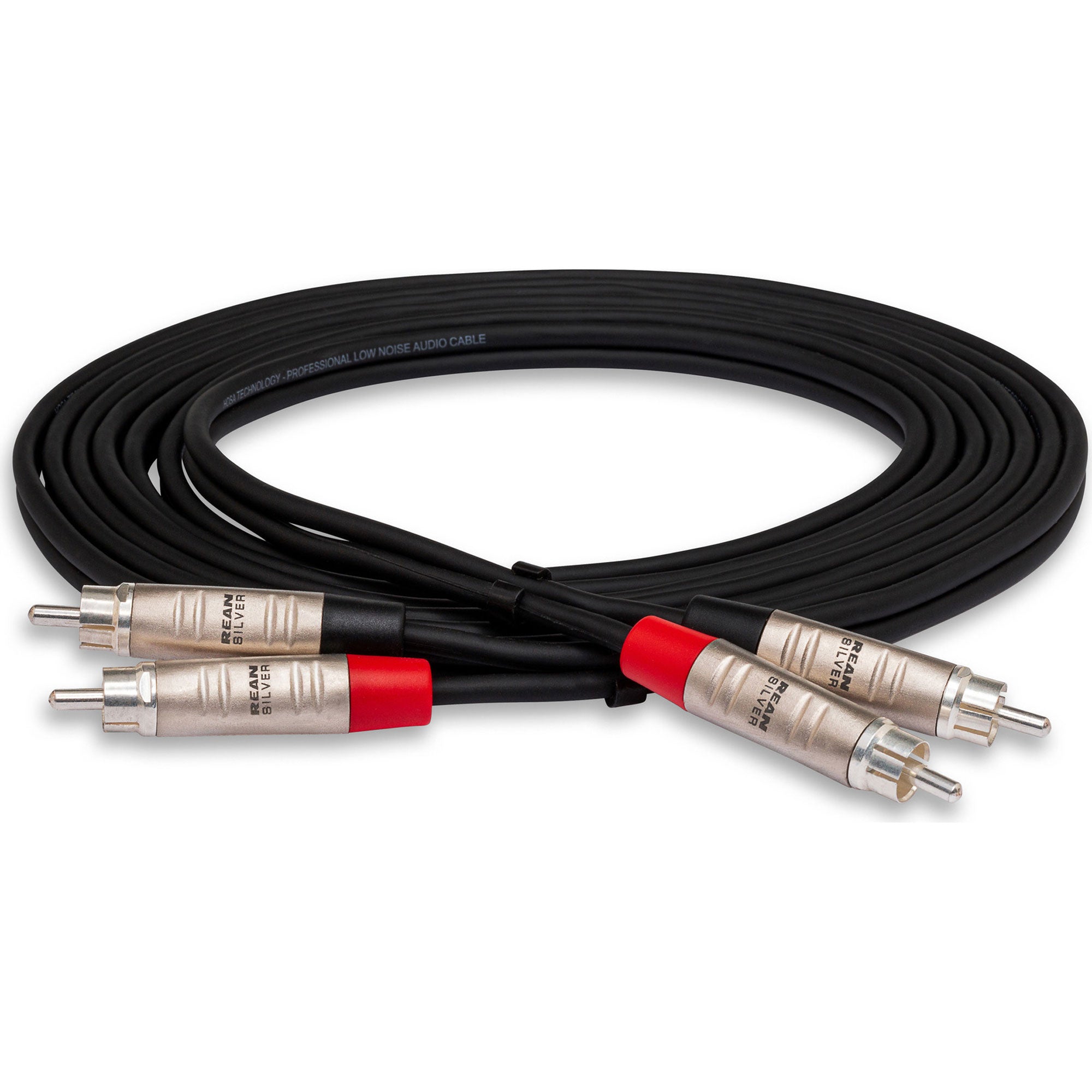 Hosa HRR-020X2 REAN Dual RCA to Dual RCA Pro Stereo Interconnect Cable (20')