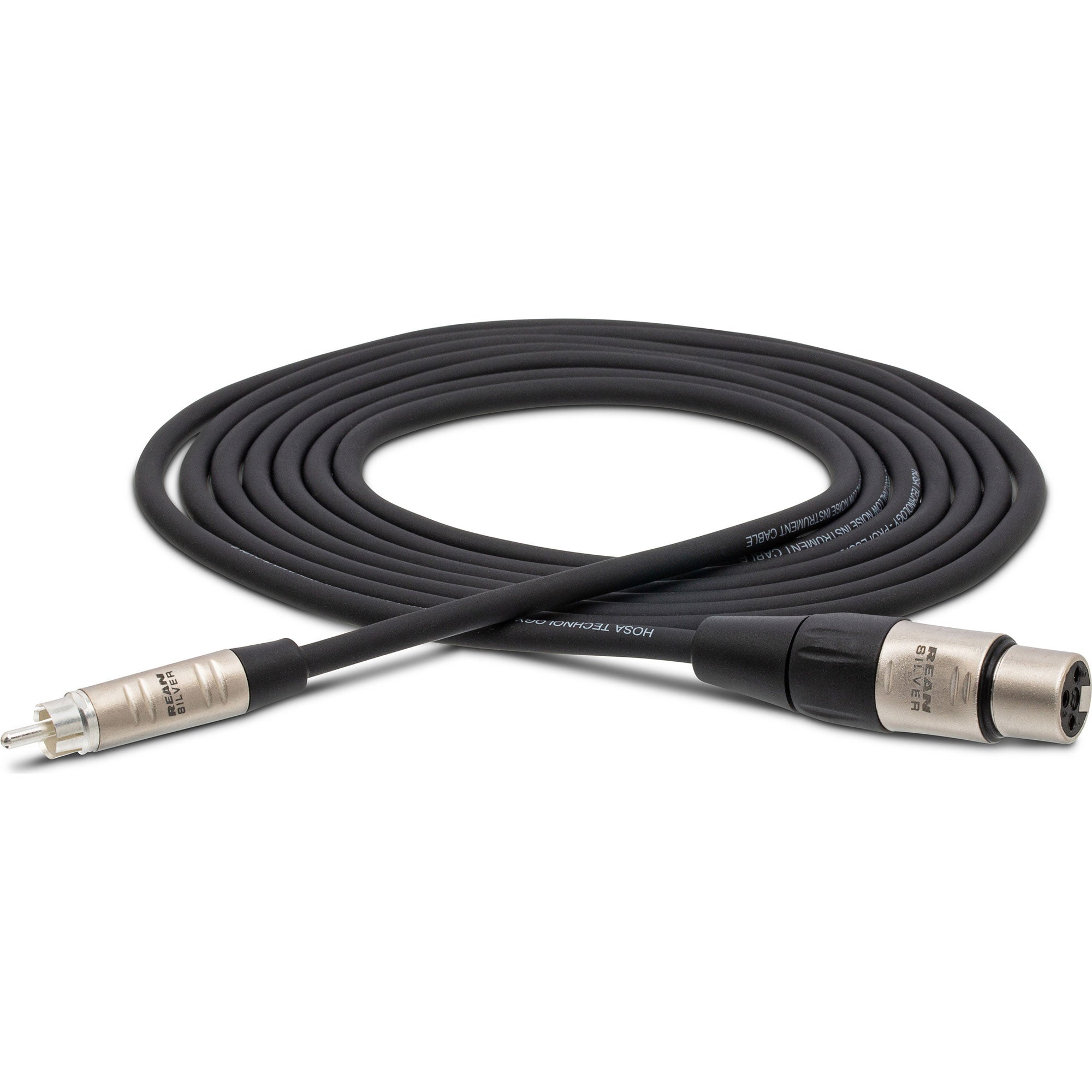 Hosa HXR-003 REAN XLR3F to RCA Pro Unbalanced Interconnect Cable (3')