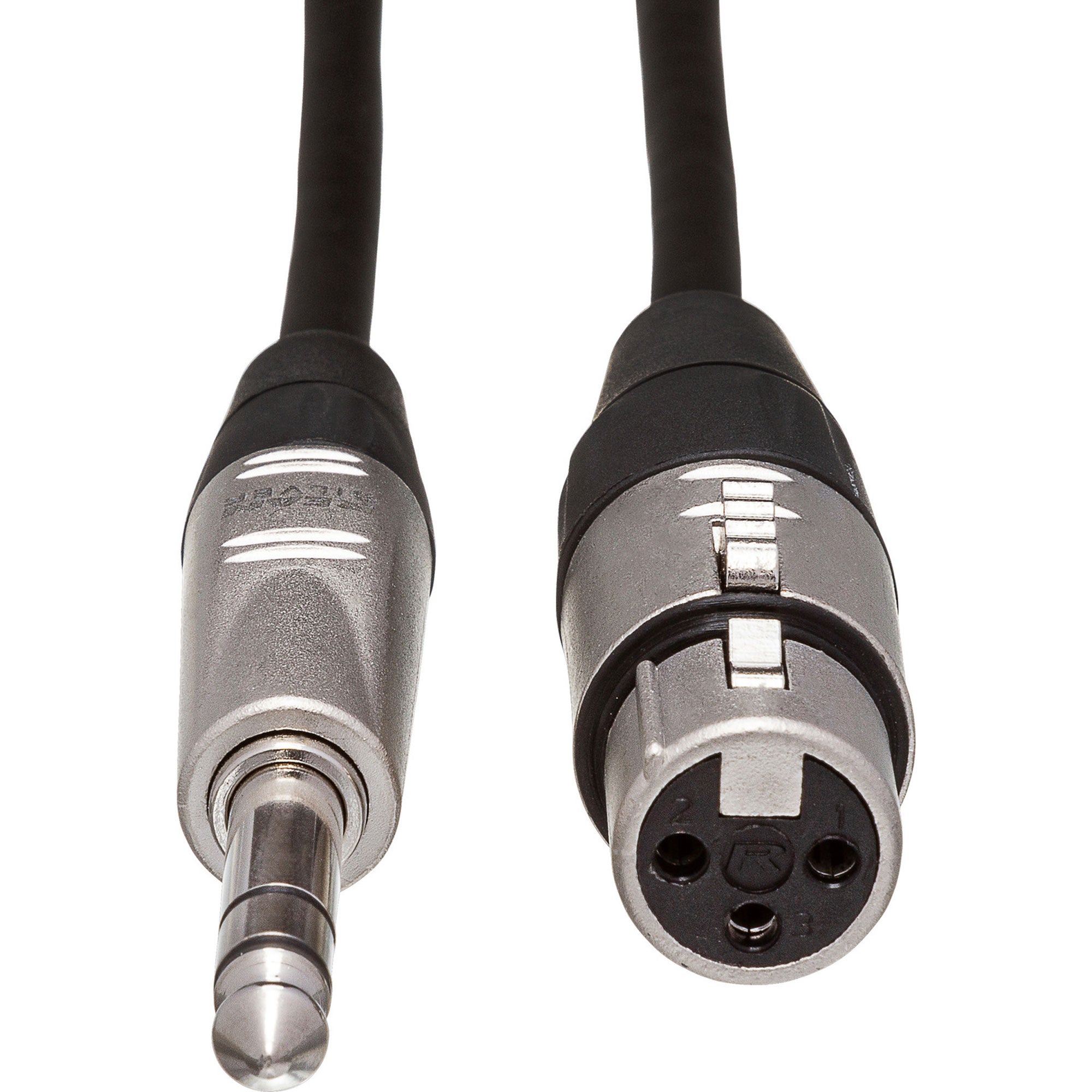 Hosa HXS-010 REAN XLR3F to 1/4" TRS Pro Balanced Interconnect Cable (10')