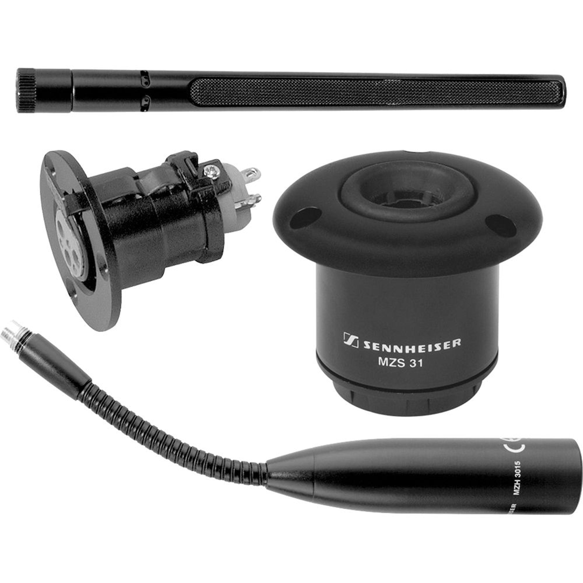 Sennheiser I15-L IS Series Short Gooseneck Microphone Package (Mini Shotgun)