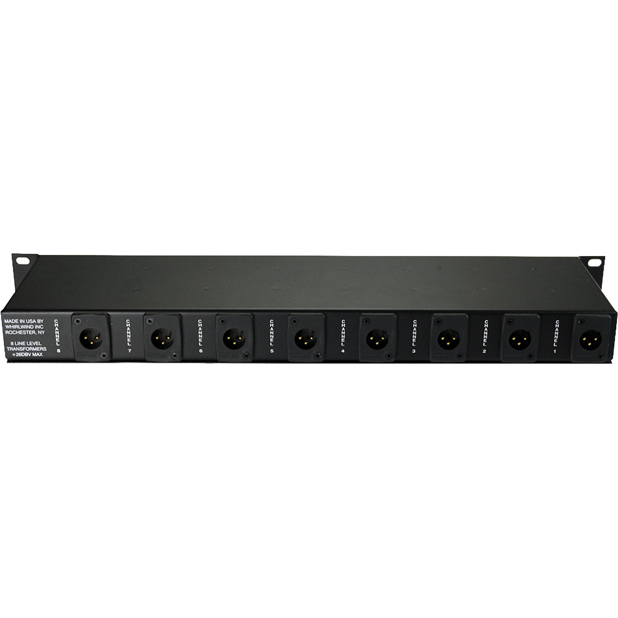 Whirlwind ISO-8 8-Channel Line Level Isolator and Balancer (XLR Connections)