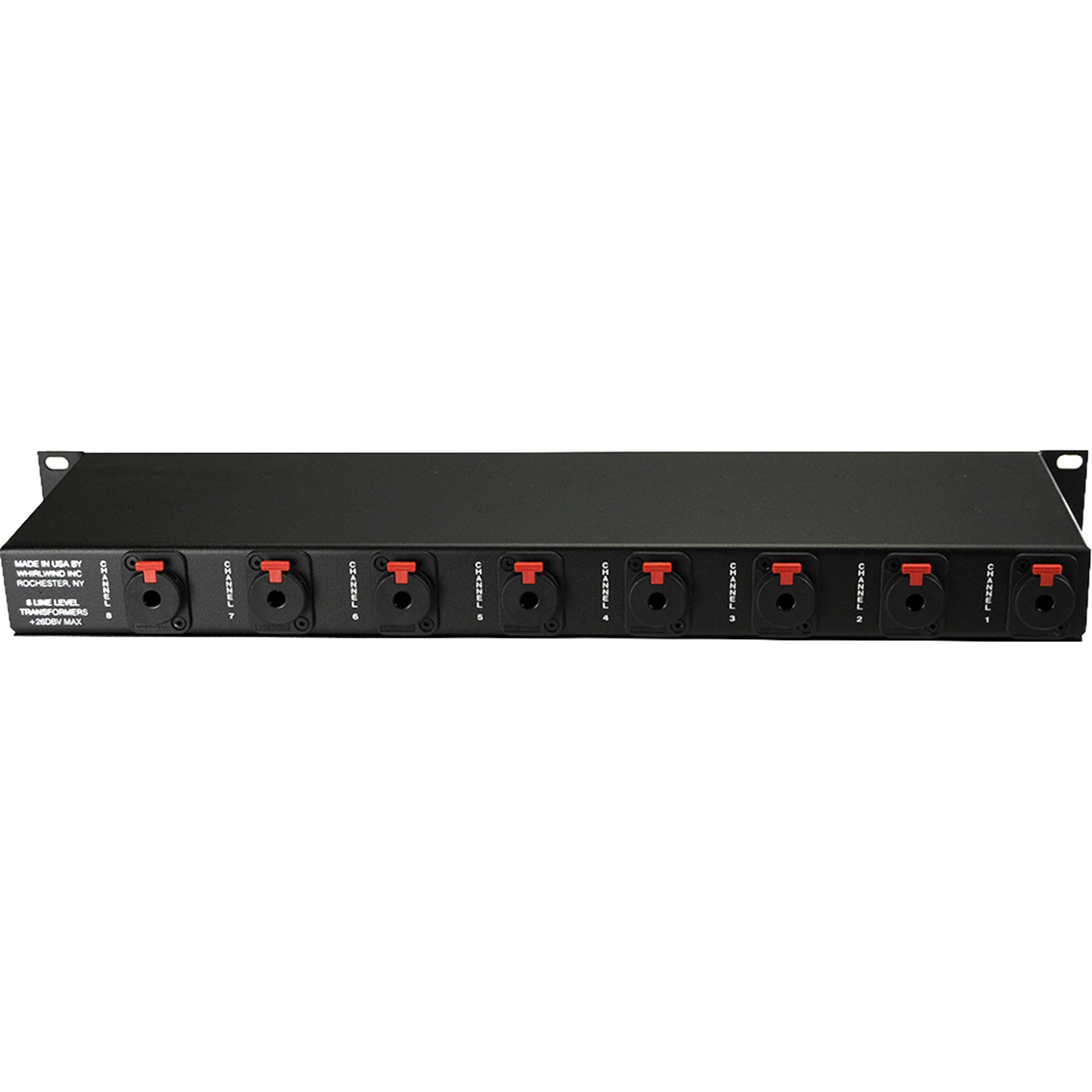 Whirlwind ISO-8Q 8-Channel Line Level Isolator and Balancer (1/4" TRS Connections)