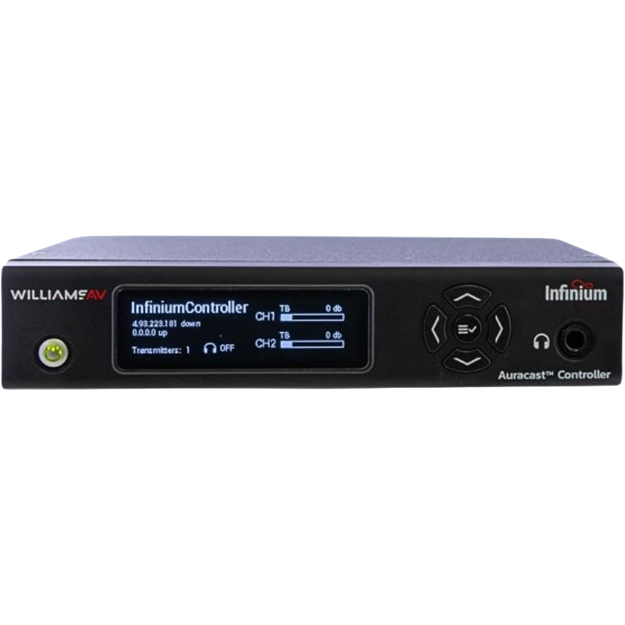 Williams AV Infinium CT1 Auracast Controller & Transmitter with Ethernet Cable