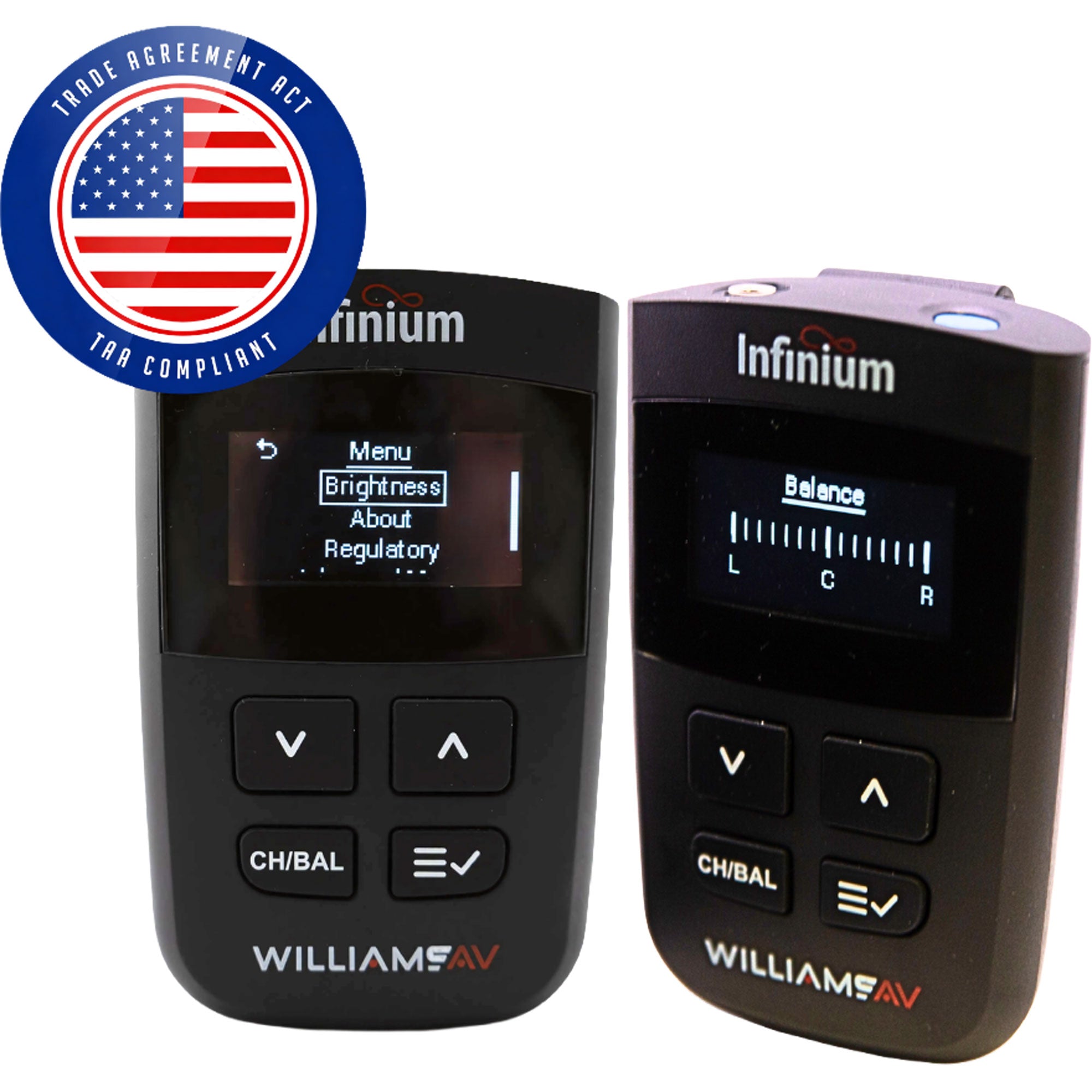 Williams AV Infinium R1 Auracast Multichannel Receiver with OLED Display