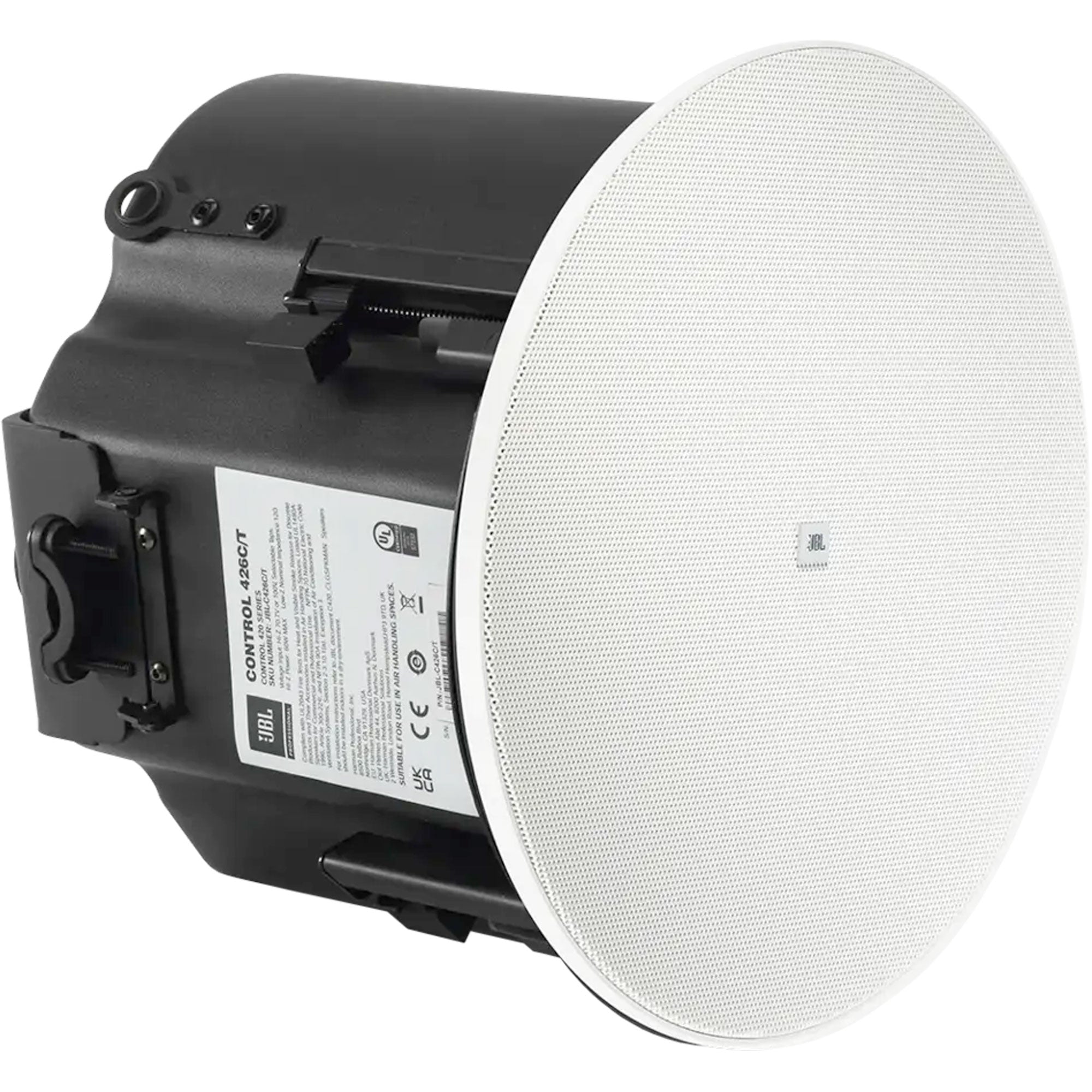 JBL Control 426C/T-LS 6.5" Two-Way Coaxial Life Safety Ceiling Loudspeaker (Pair, White)