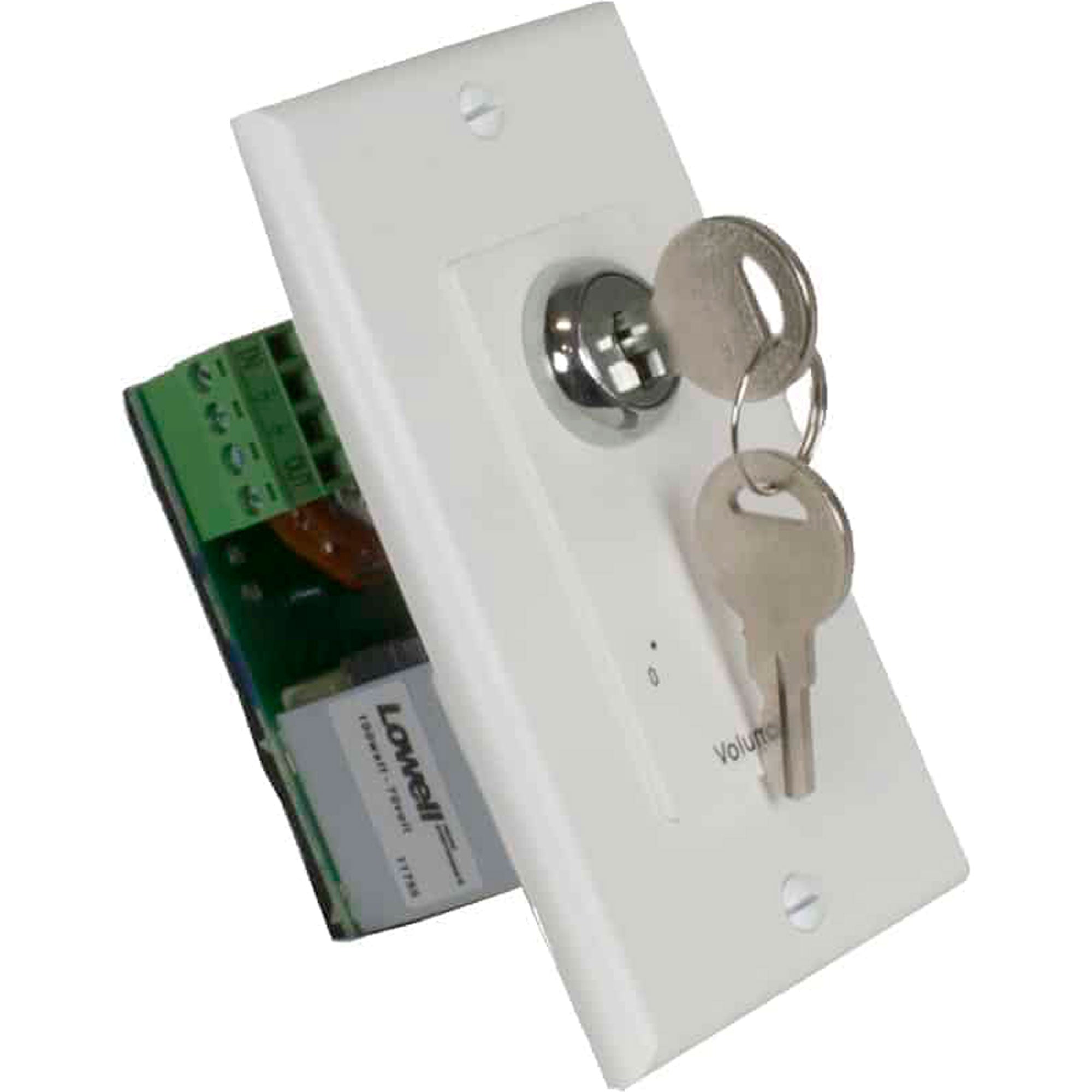 Lowell KL100-DW 100W Attenuator with Key Switch (Decora White)