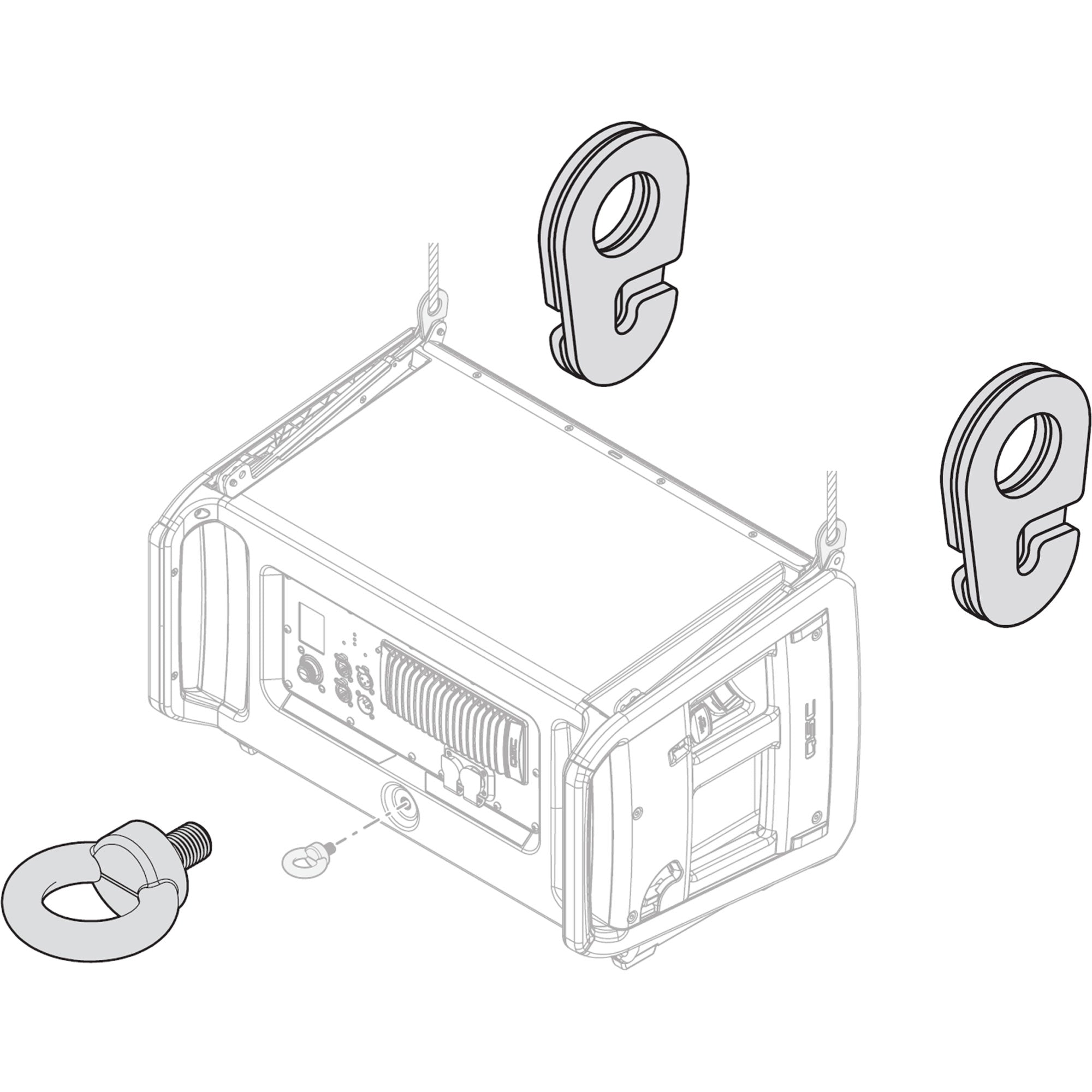 QSC LA-KIT-I Installation Kit for L-Class LA108/LA112 Line Array Systems