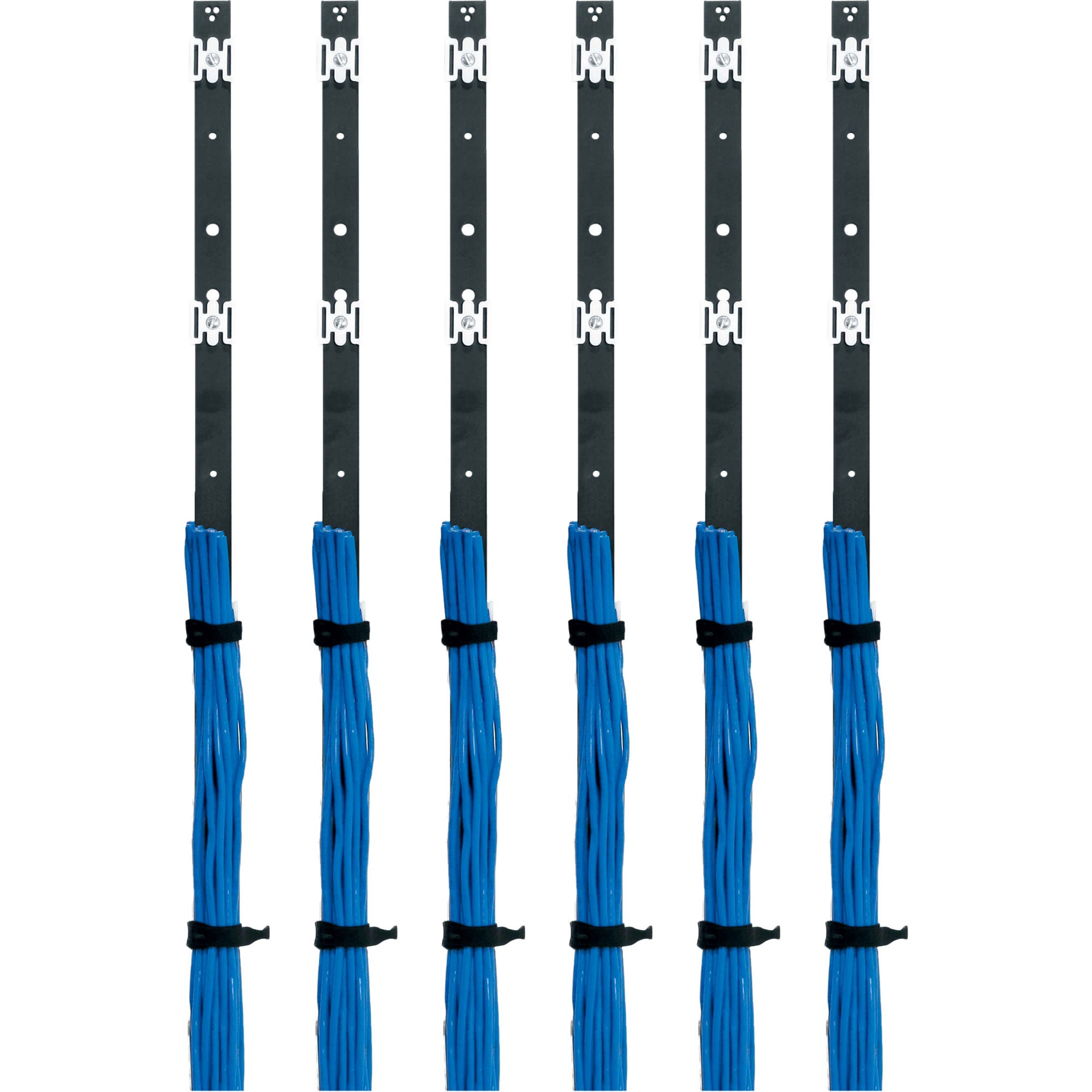 Middle Atlantic LACE-44-1SP Vertical Cable Lacer Strip 44U (6 Pack)