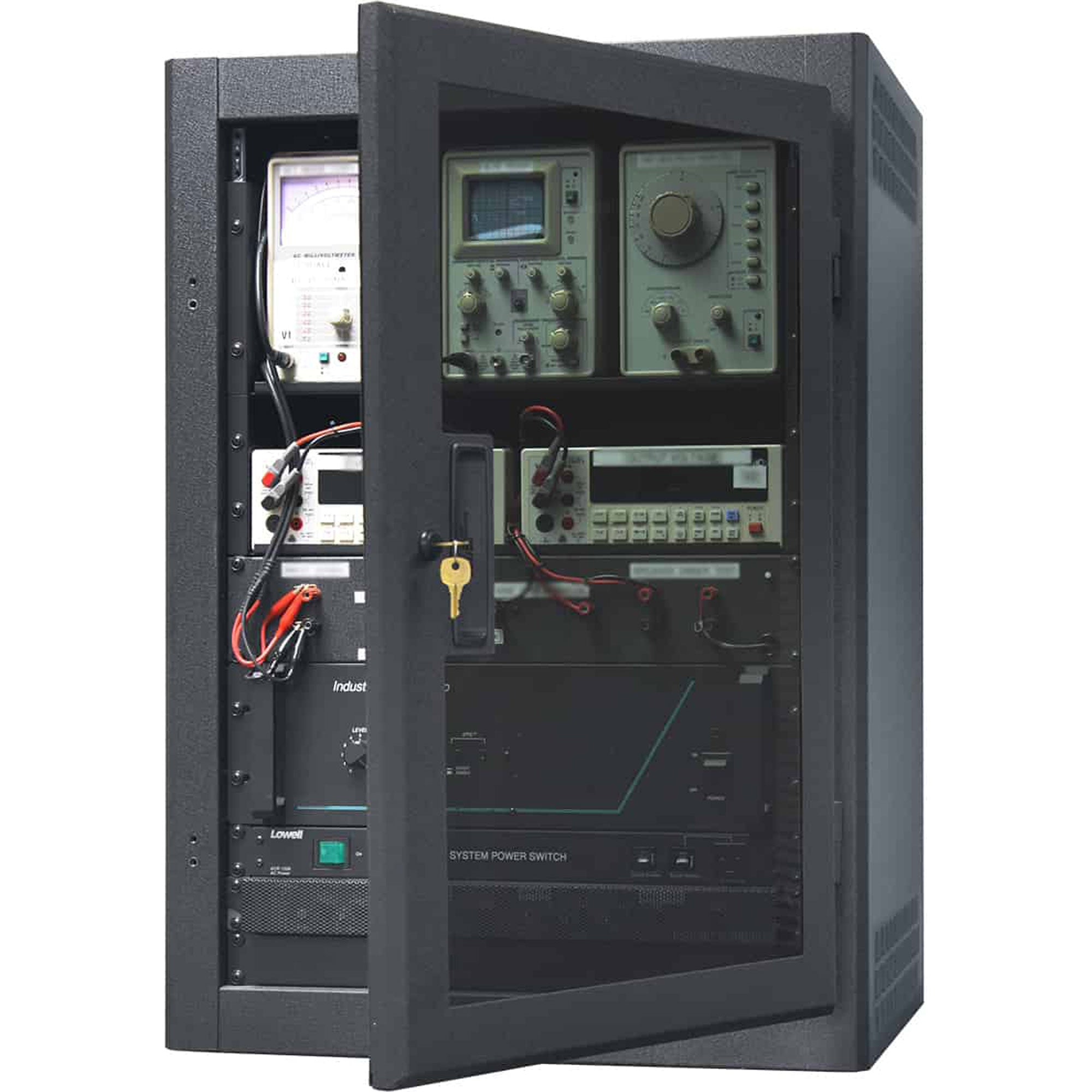 Lowell LFD-18P Locking Plexiglass Front Door (18U)