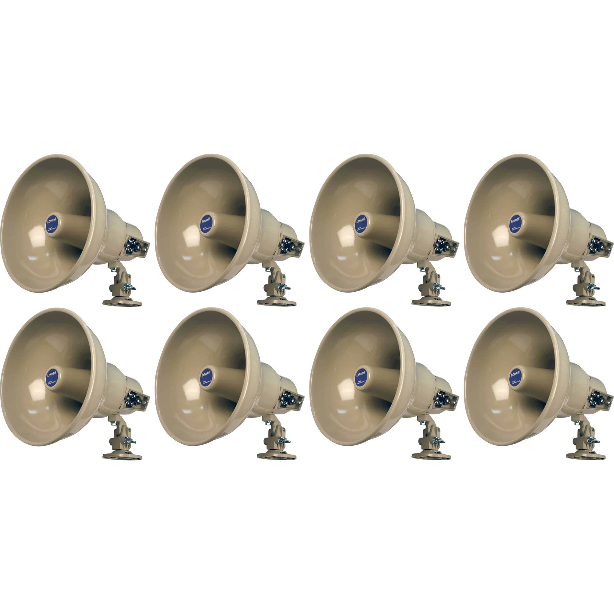 Lowell LH-15TA 15W Re-entrant Horn with Transformer, Enclosure and Bracket (8 Pack)