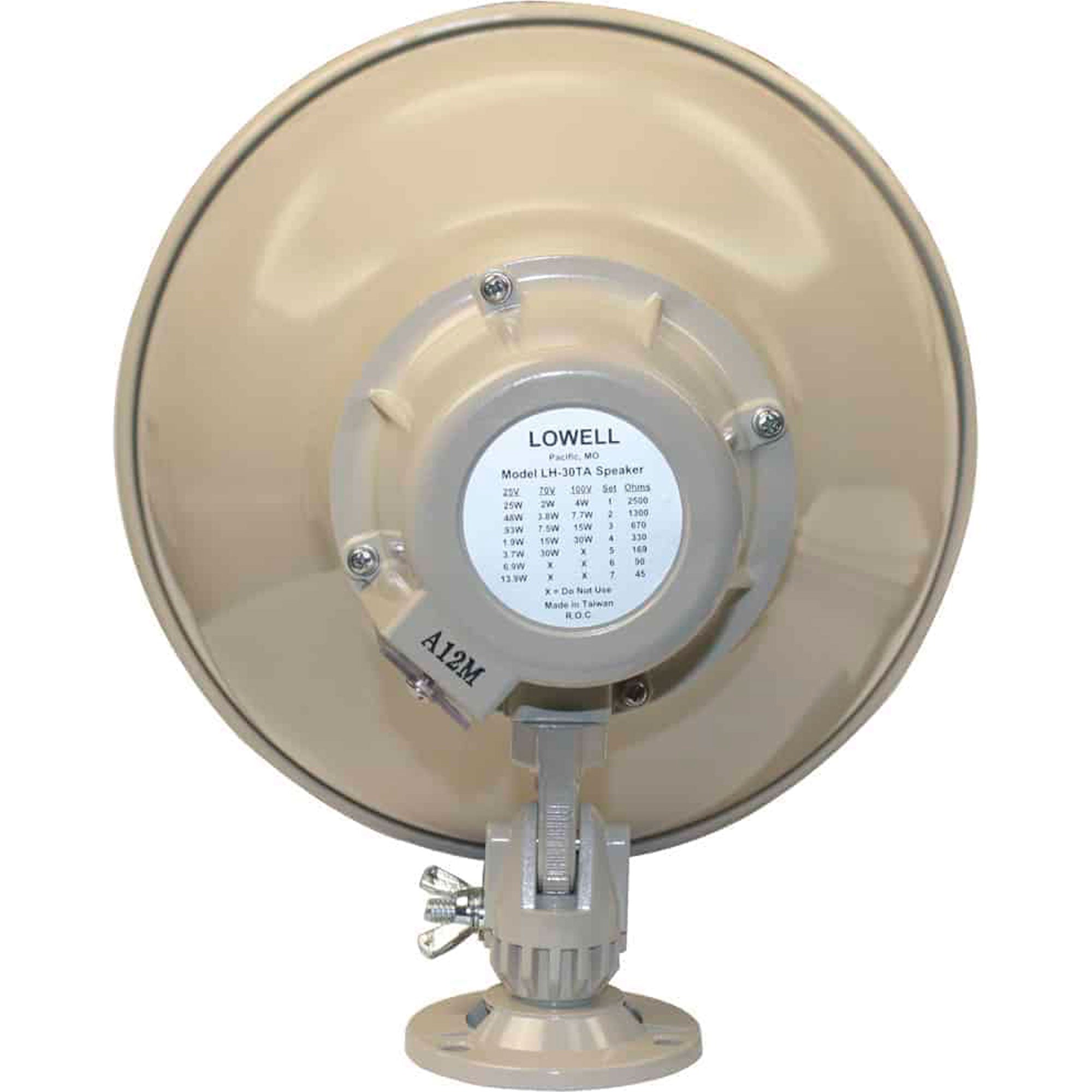 Lowell LH-30TA 30W Re-entrant Horn with Transformer, Enclosure and Bracket (6 Pack)