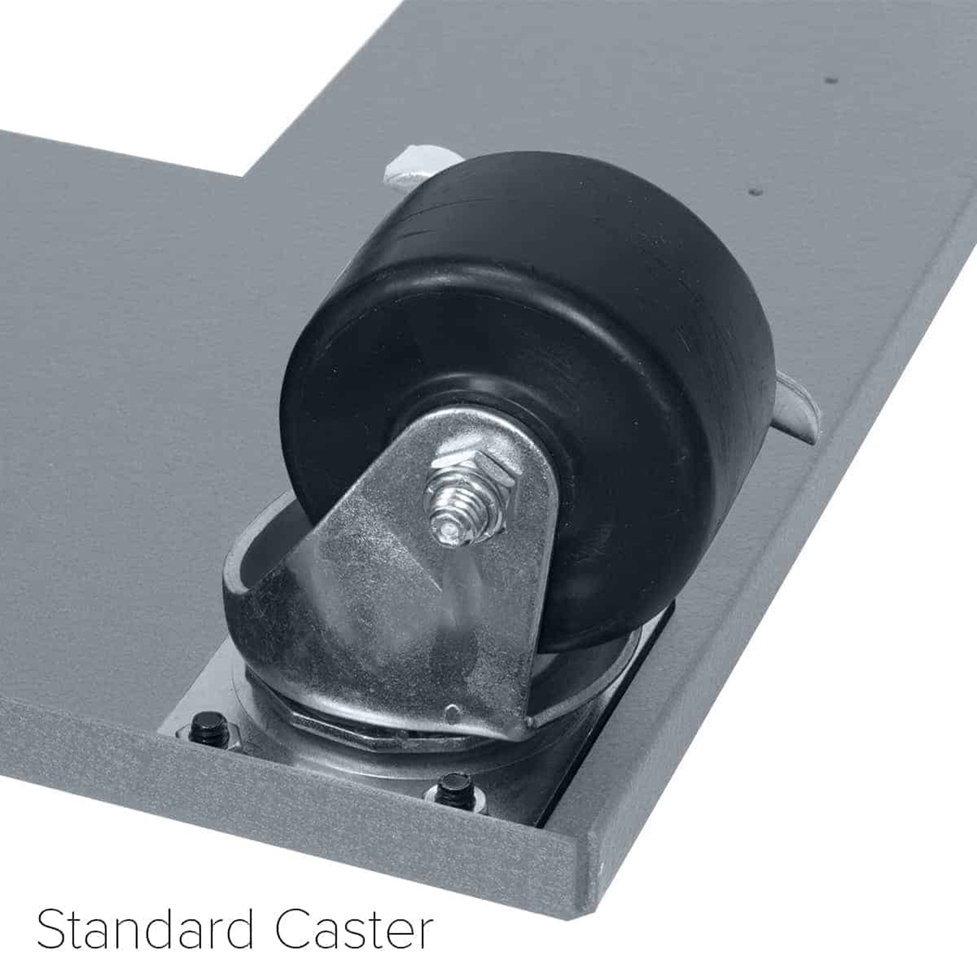 Lowell LMSB-22 Shallow Mobile Base with Standard Casters (22" Deep)