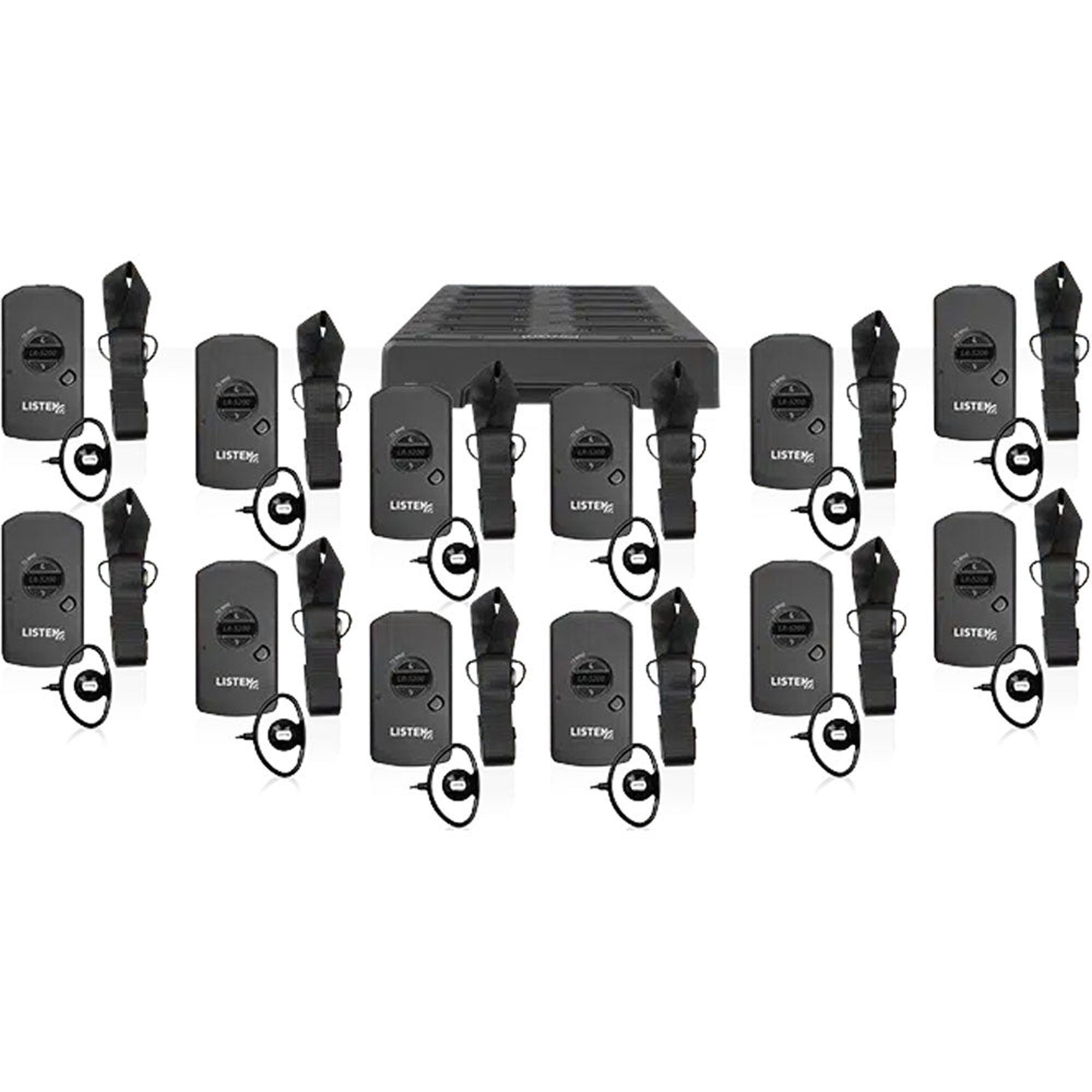 Listen Technologies LP-51-072-01 Advanced Intelligent DSP RF Receiver 12-Pack (72 MHz)