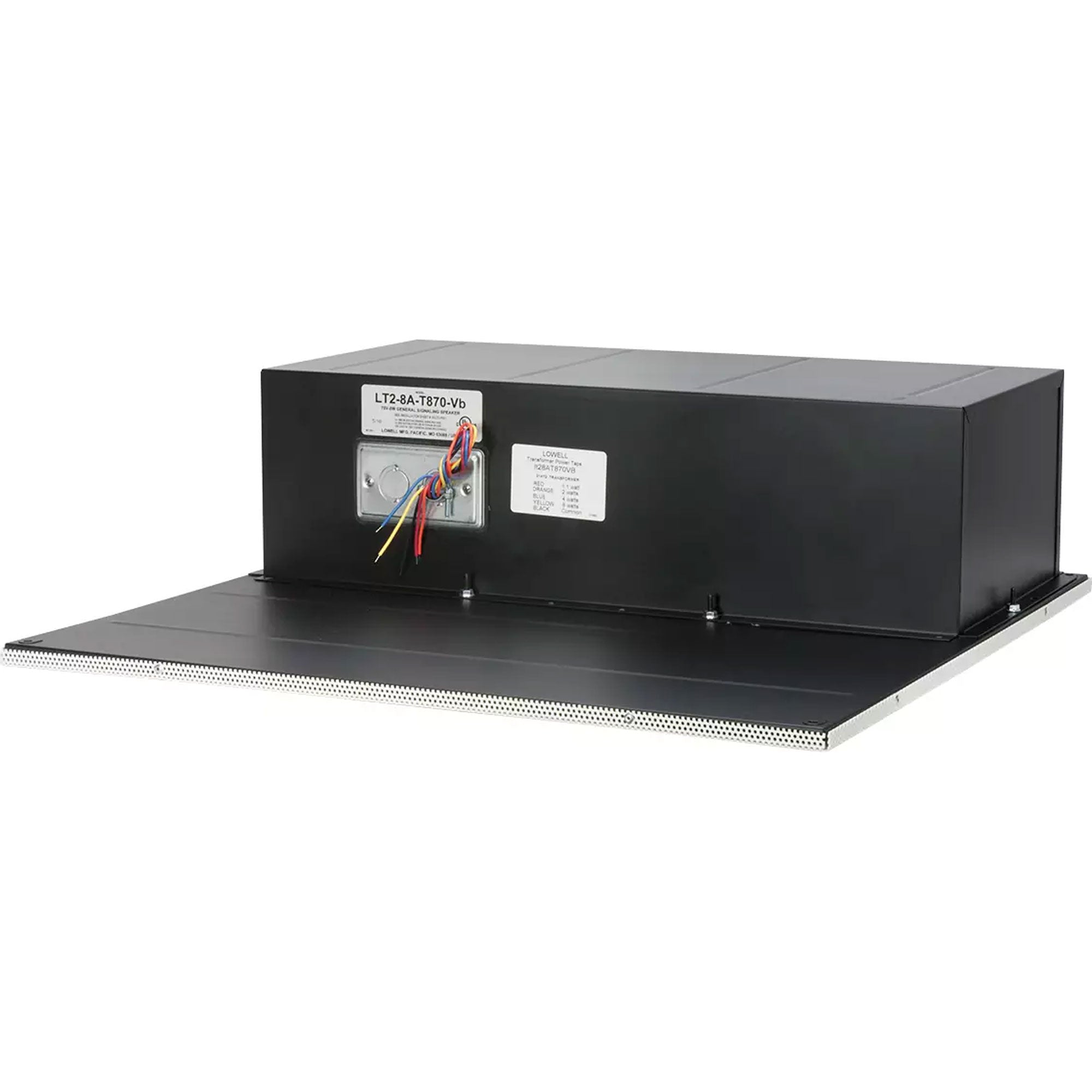 Lowell LT2-8A-T870-VB Suspended Ceiling 8" Speaker with Backbox (2' x 2', 2 Pack)