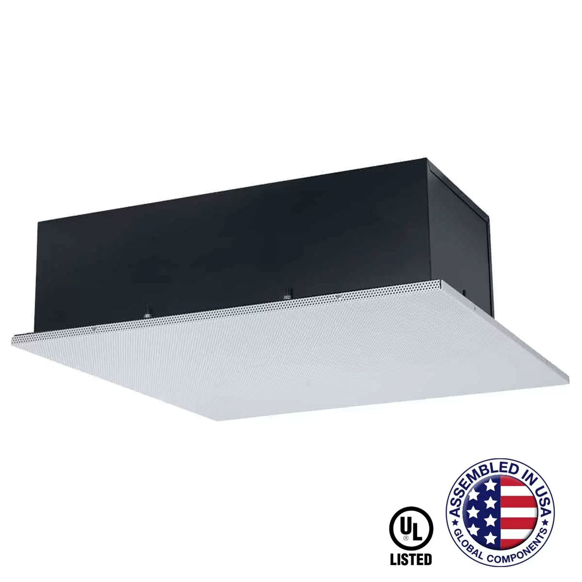 Lowell LT2-8A-T870-VB Suspended Ceiling 8" Speaker with Backbox (2' x 2', 2 Pack)