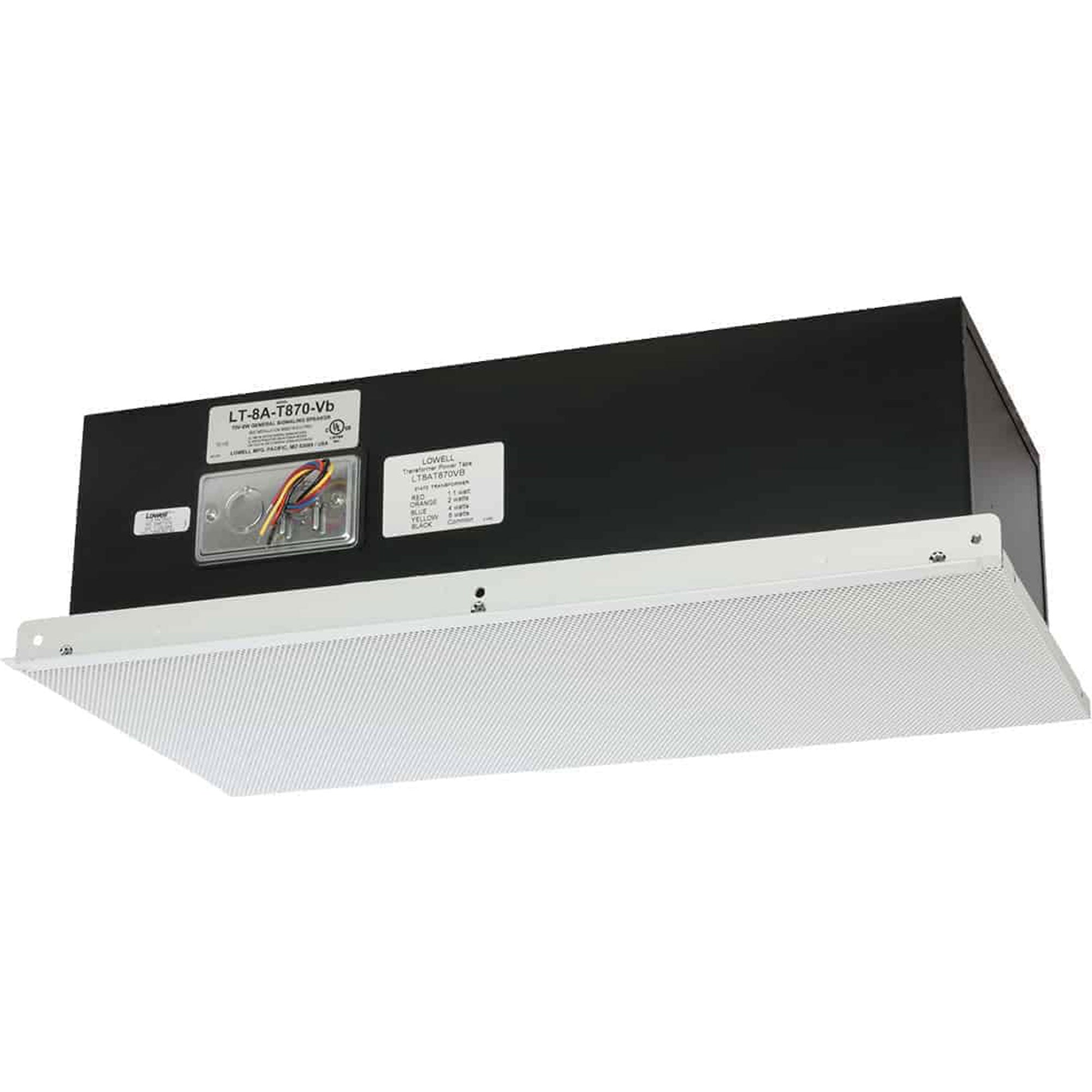 Lowell LT-8A-T870-VB Suspended Ceiling 8" Speaker with Backbox (1' x 2')