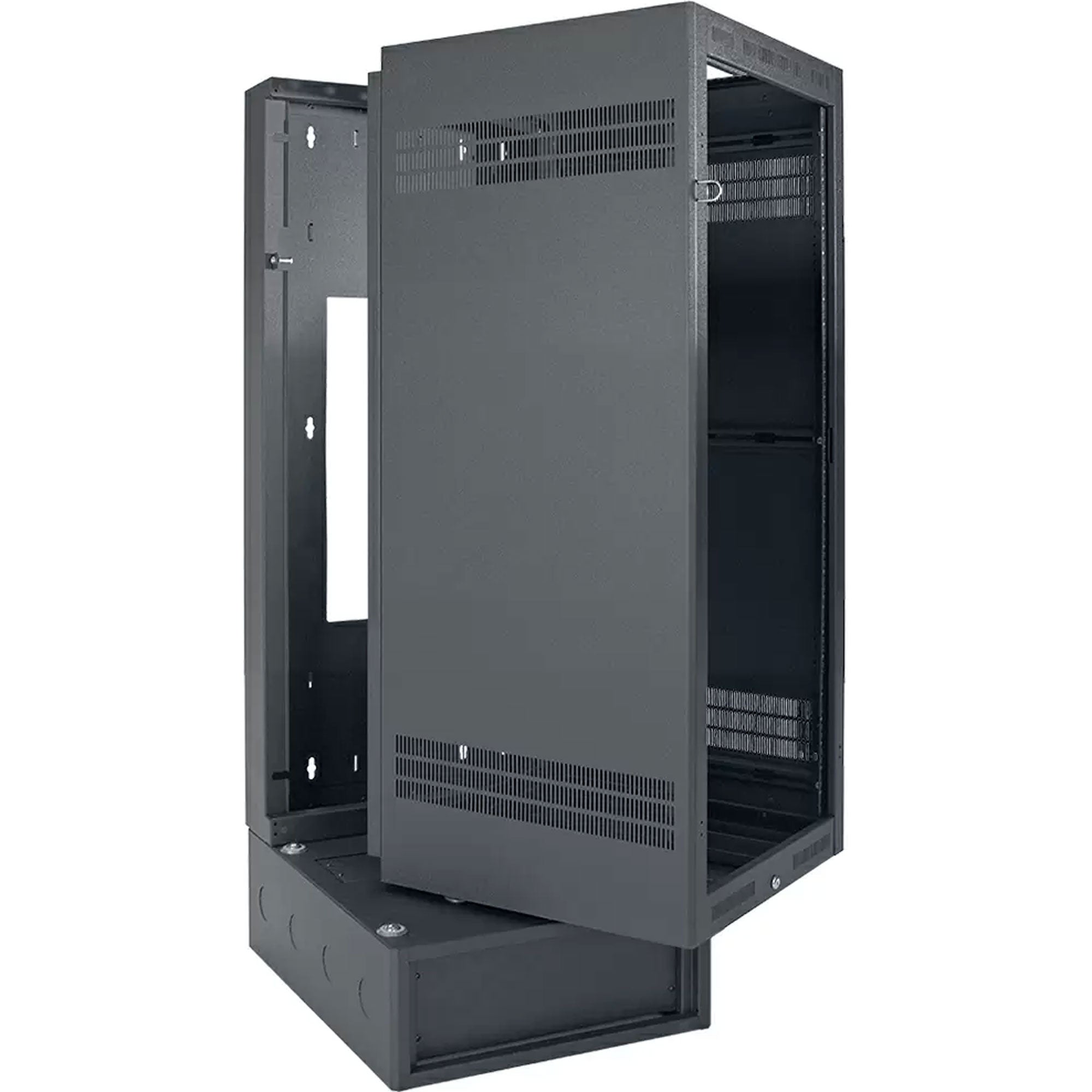 Lowell LWBR-2432 Wall Rack with Base (24U, 32" Deep)